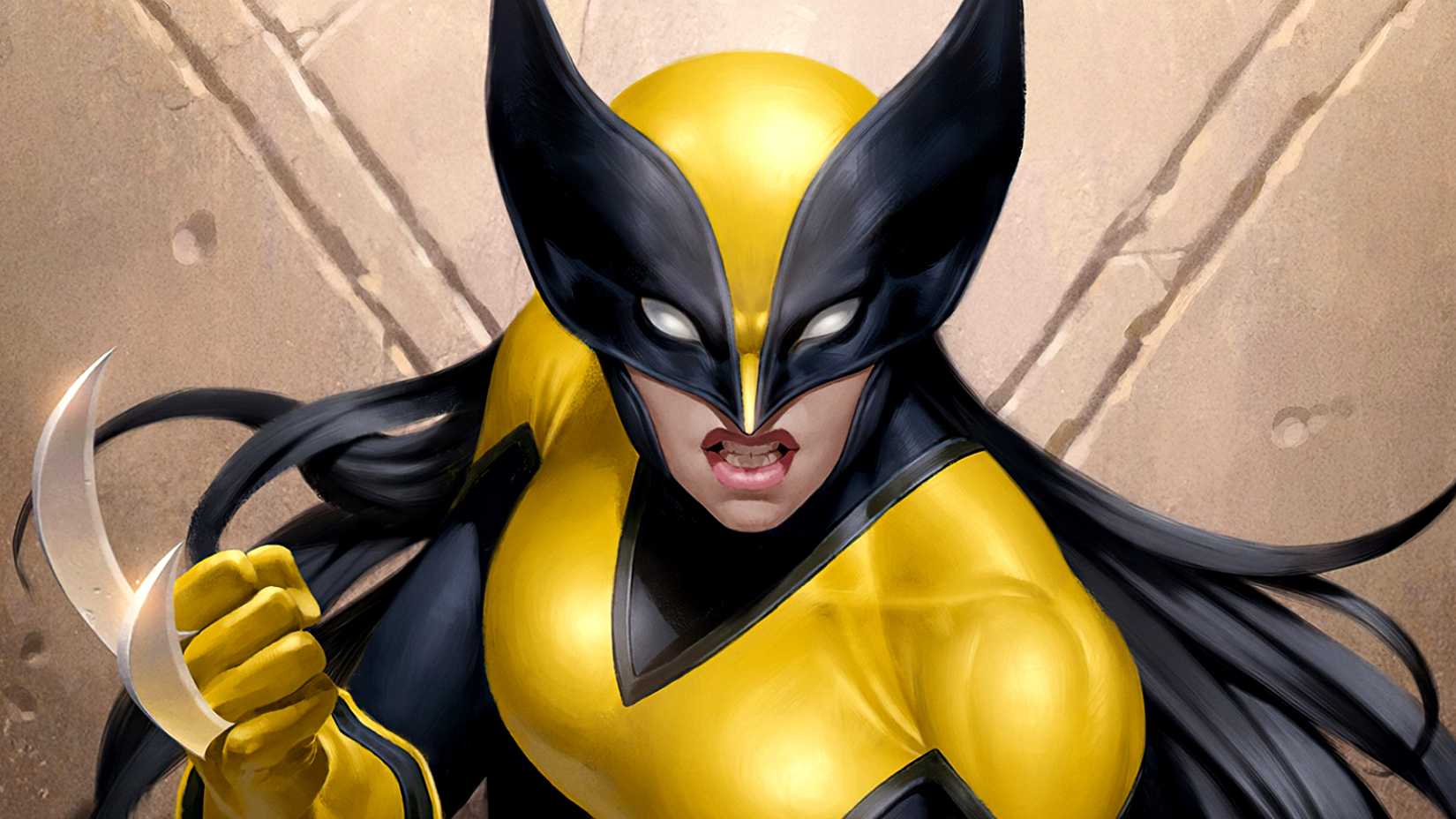 Laura Kinney aka X-23 unsheathes her claws in her Wolverine costume in Marvel Comics art