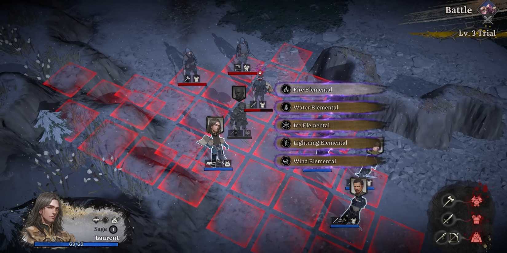 A character chooses their abilities in Lost Eidolons Veil of the Witch.