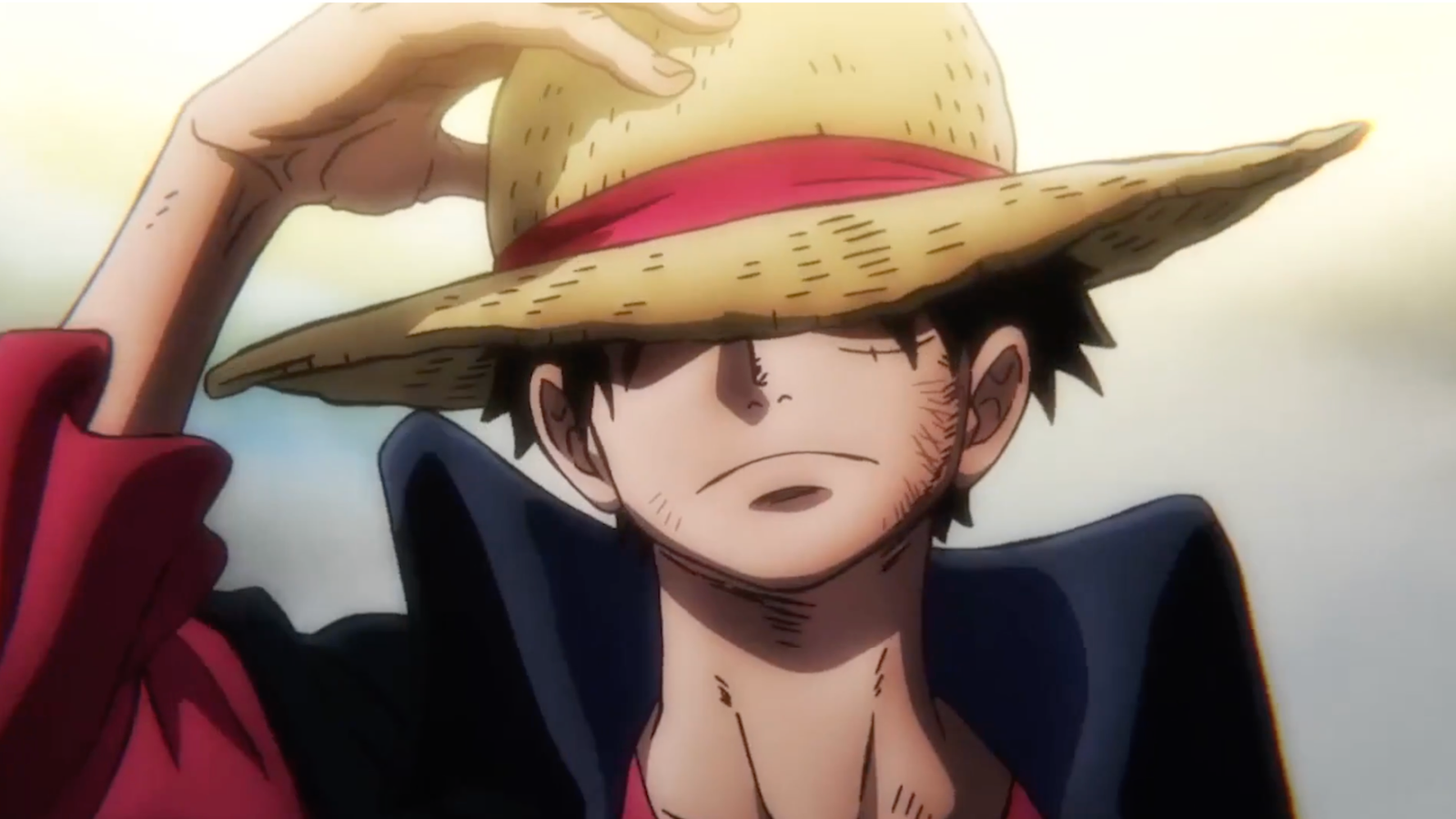Luffy challenging Kaido in One Piece