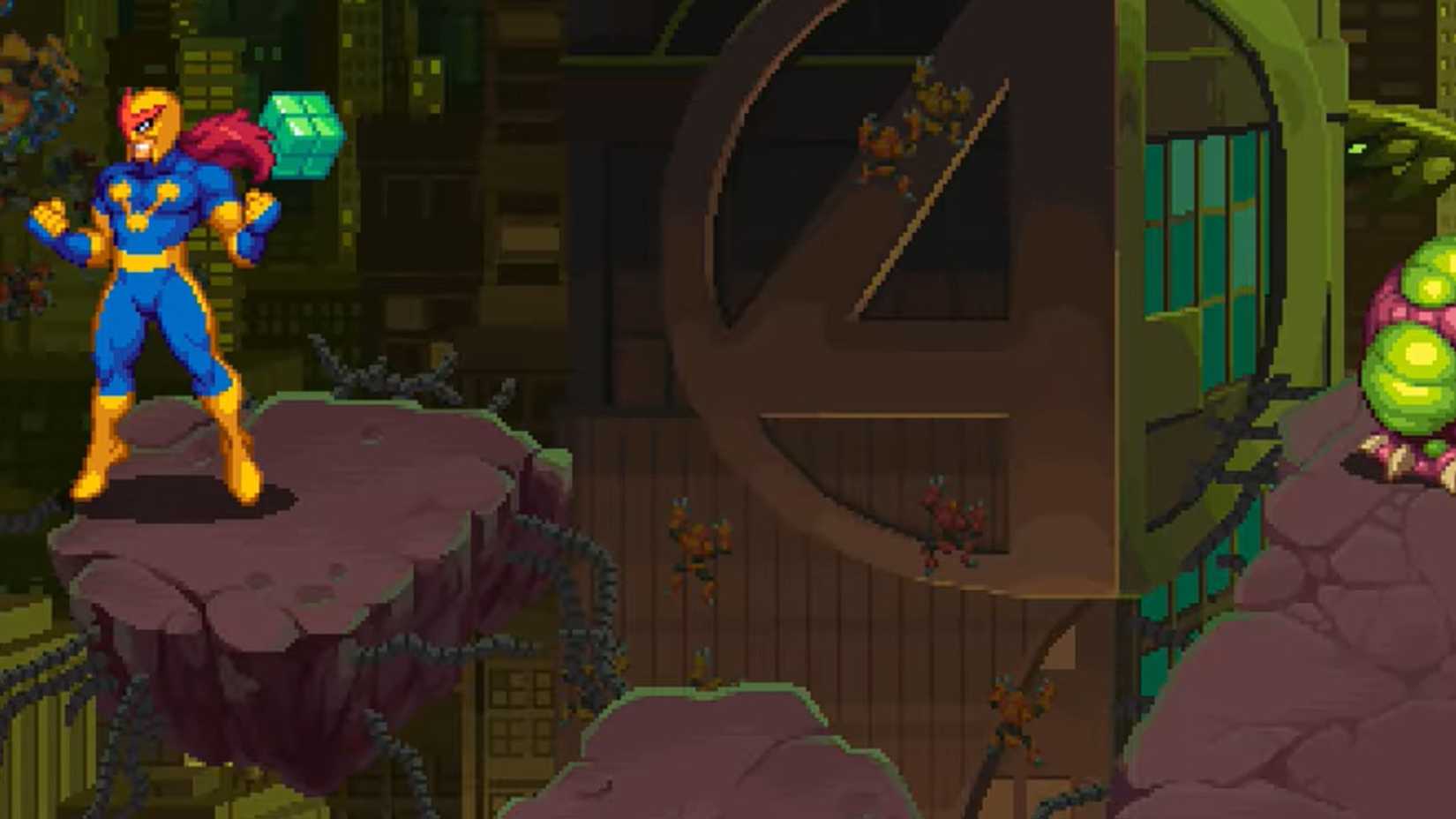 marvel cosmic invasion still of the baxter building under attack