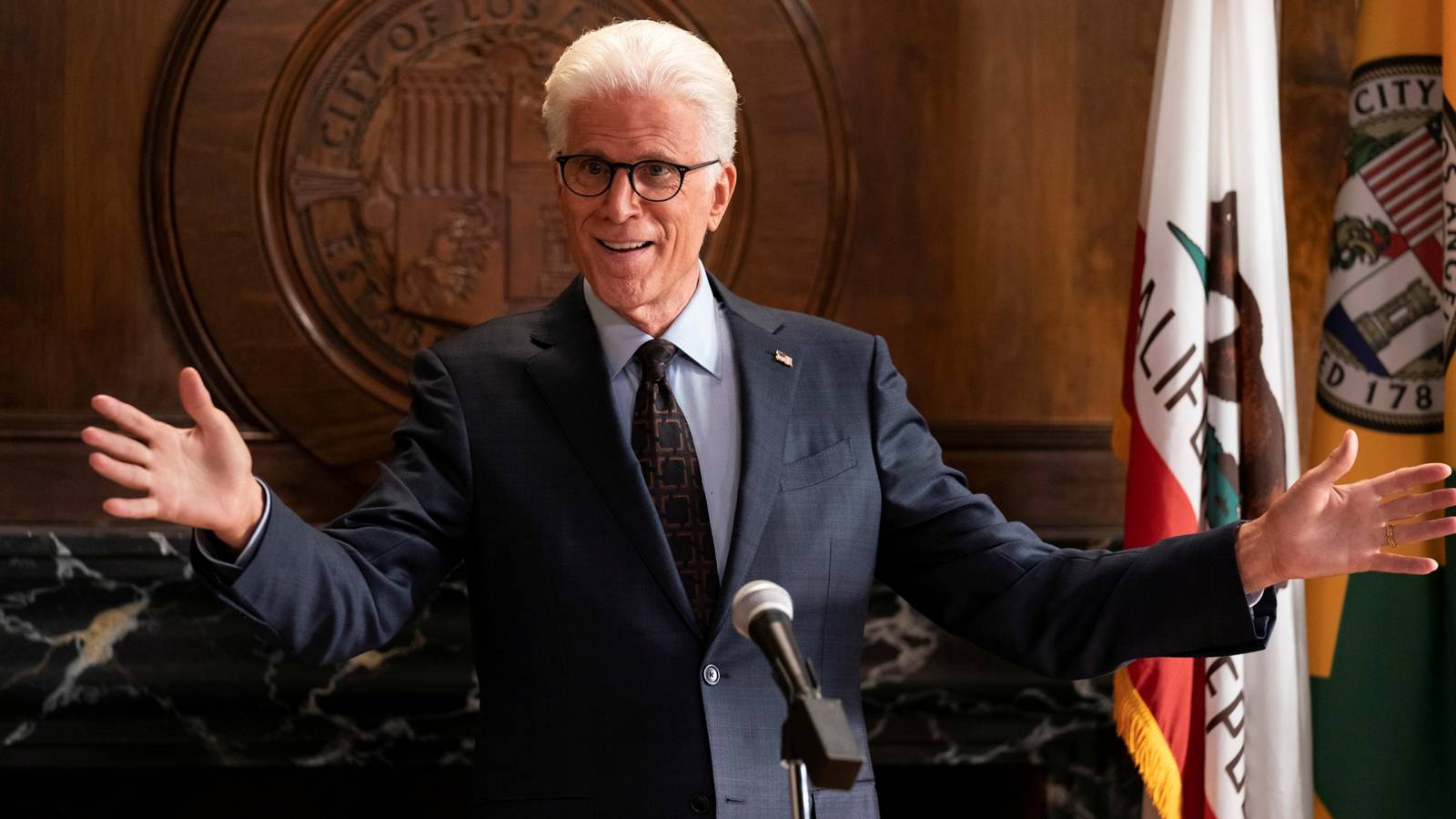 Lectern Sign Mayor Ted Danson Holds The Record For Most Series Regular Roles