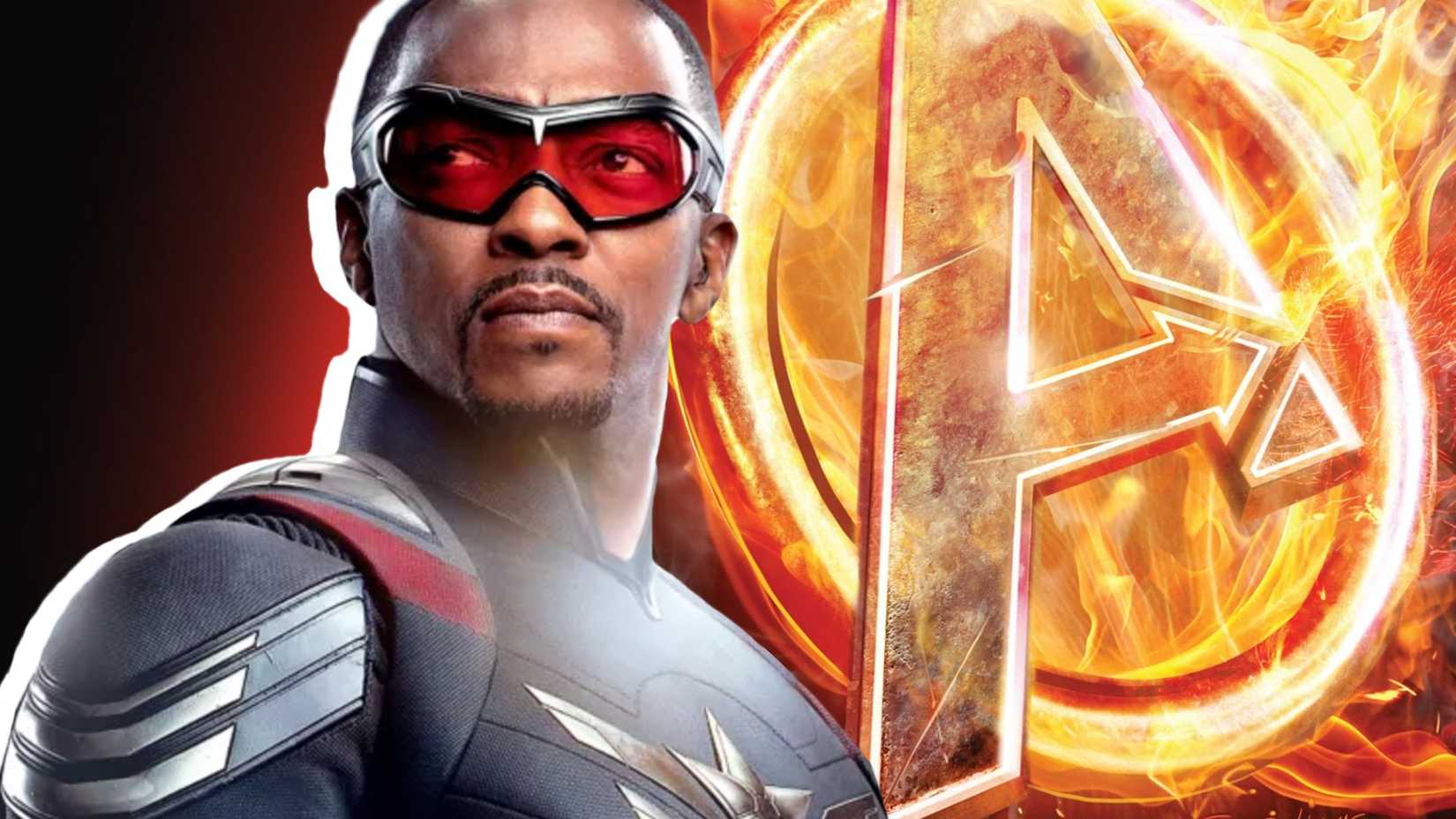 mcu captain america sam wilson with flaming avengers logo final