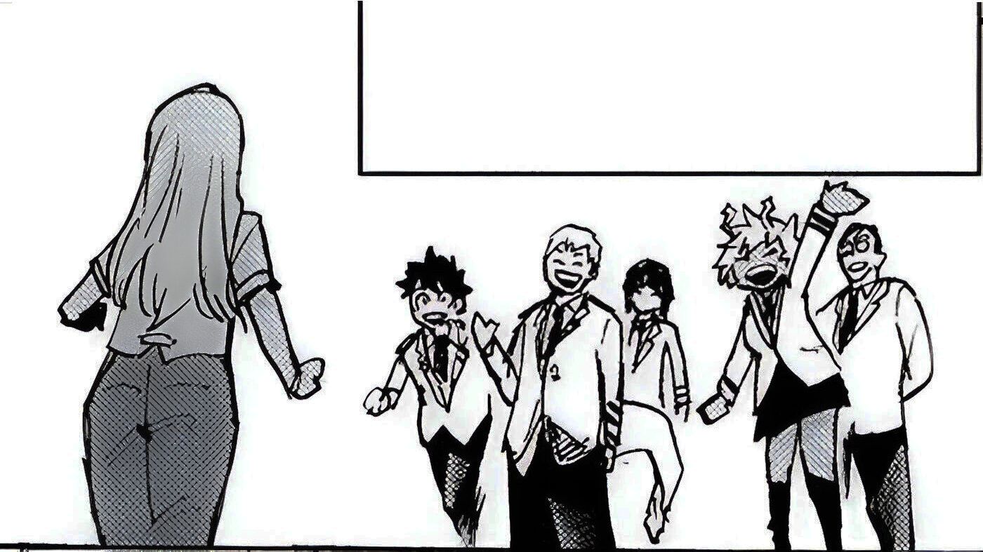 Melissa Shield visita U.A in My Hero Academia capitolo 430