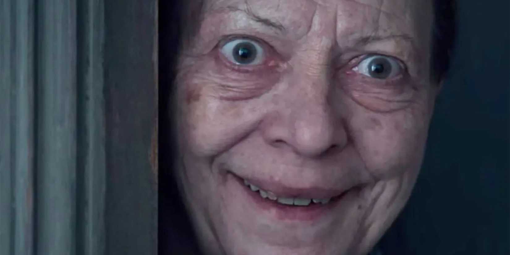 Netflix Series With 100% Rotten Tomatoes Scores: Top 10 Ranked 2 Mrs Daugeron pulling a disturbing face in Marianne on Netflix