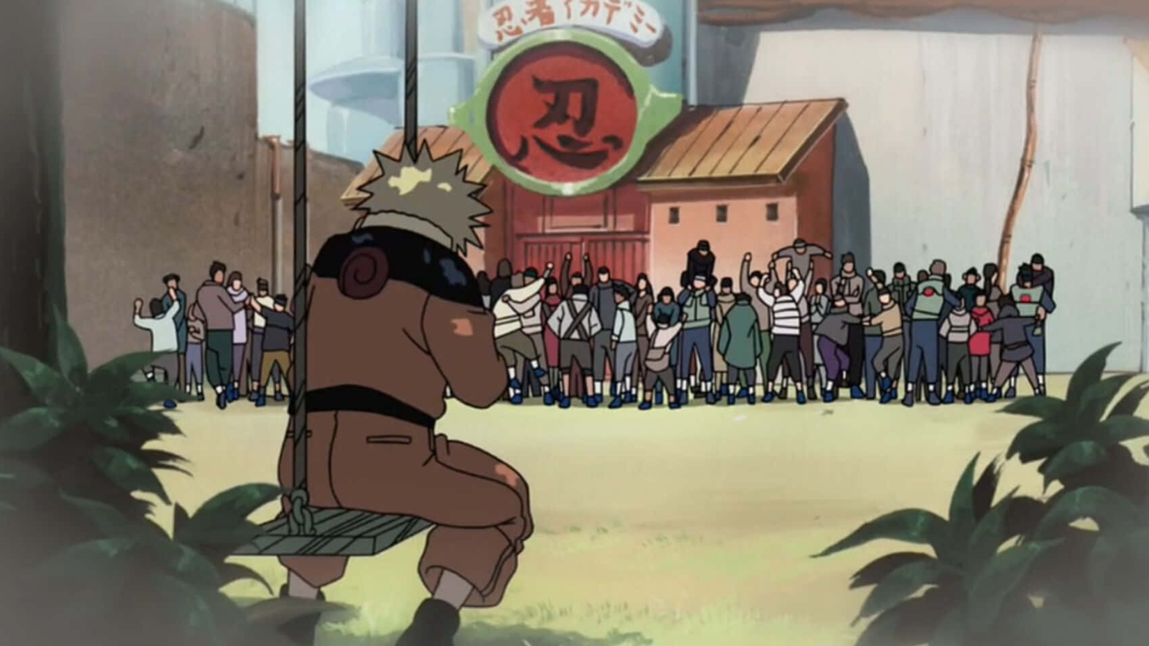 Naruto sitting alone