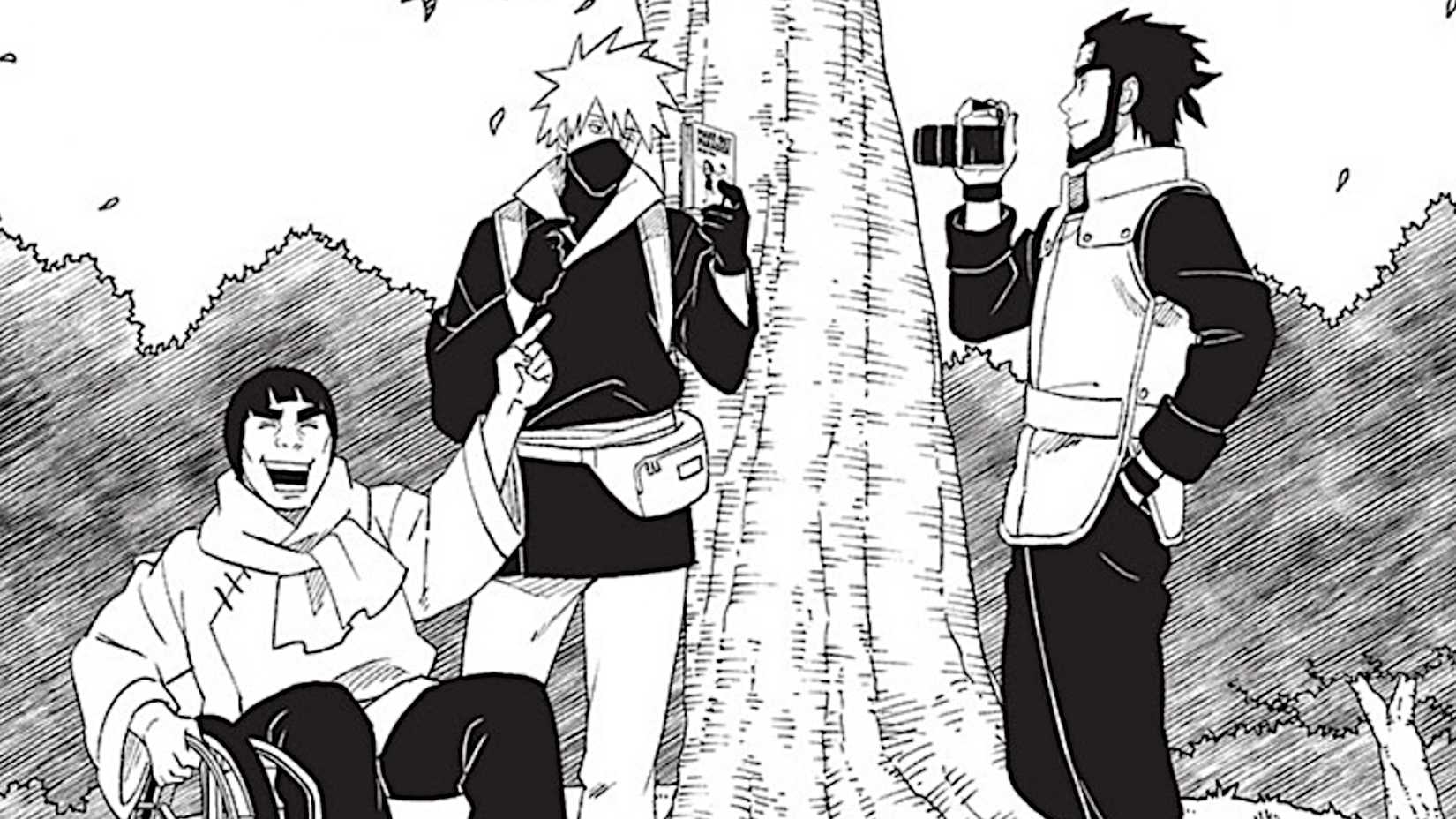 Naruto Steam Ninja Scrolls Kakashi Guy and Asuma