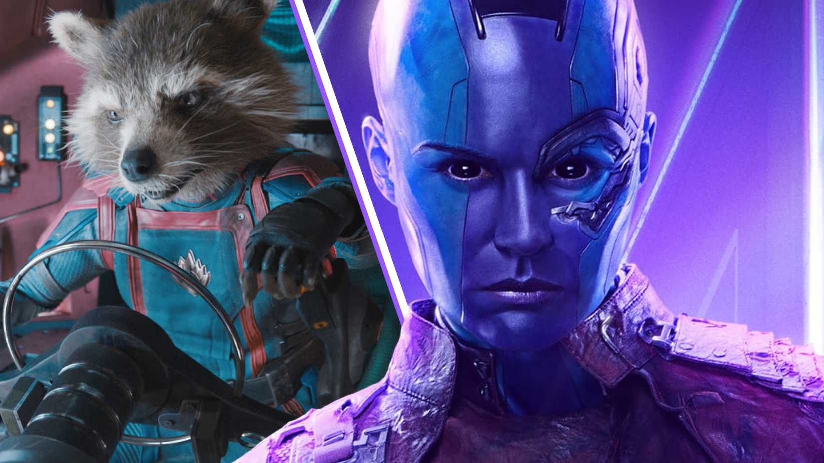 nebula and rocket raccoon in the mcu