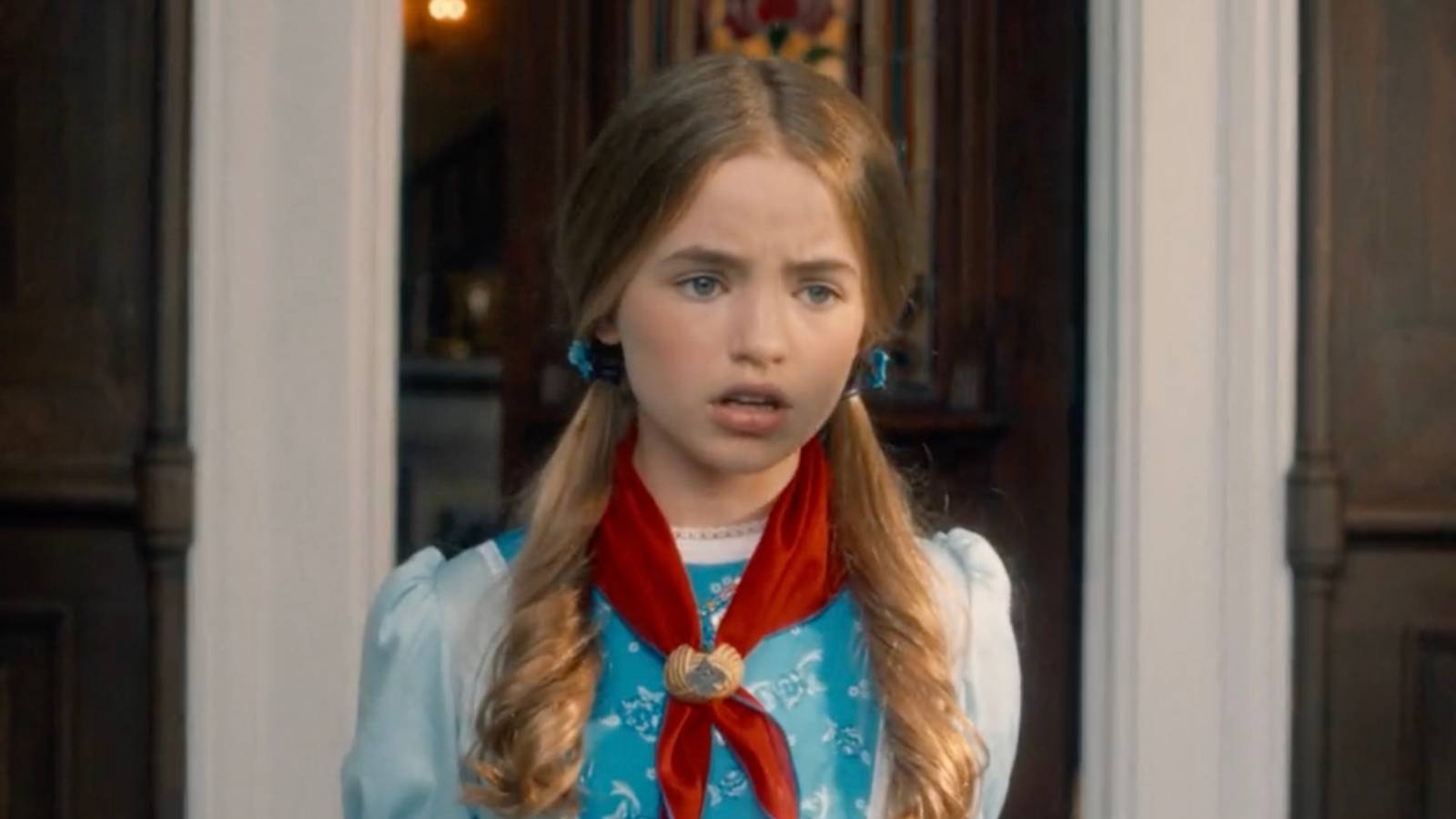 Nell Fisher's Holly looks scared in Stranger Things 5