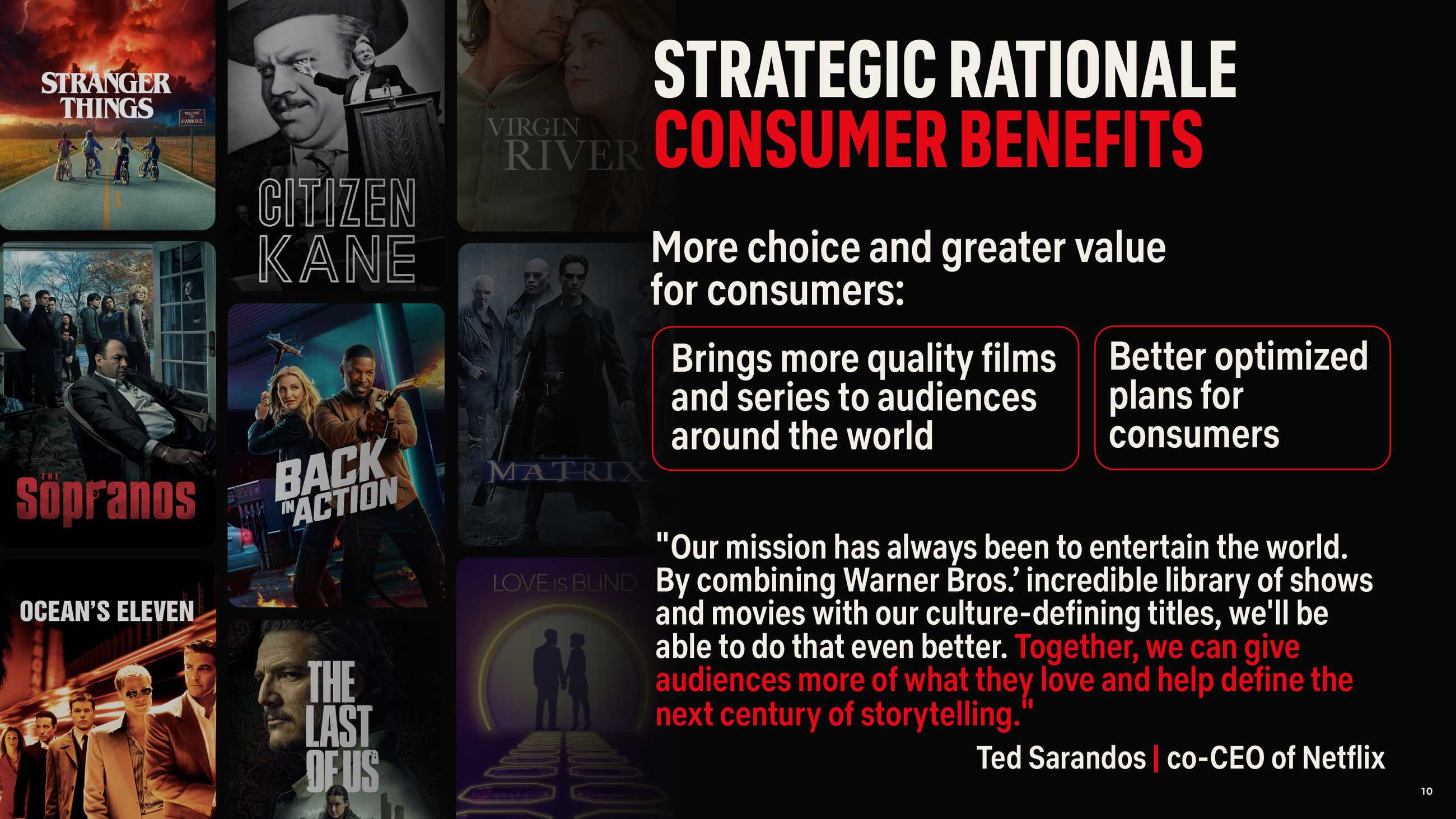 Benefícios para o consumidor na aquisição da Netflix da WBD