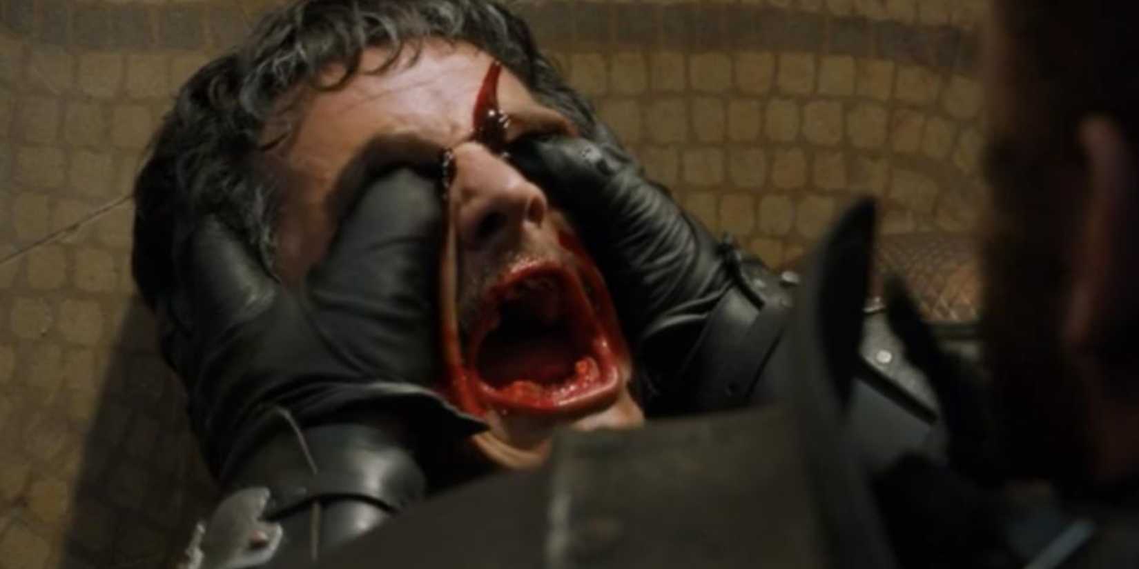 Oberyn Martell being killed by The Mountain in Game of Thrones