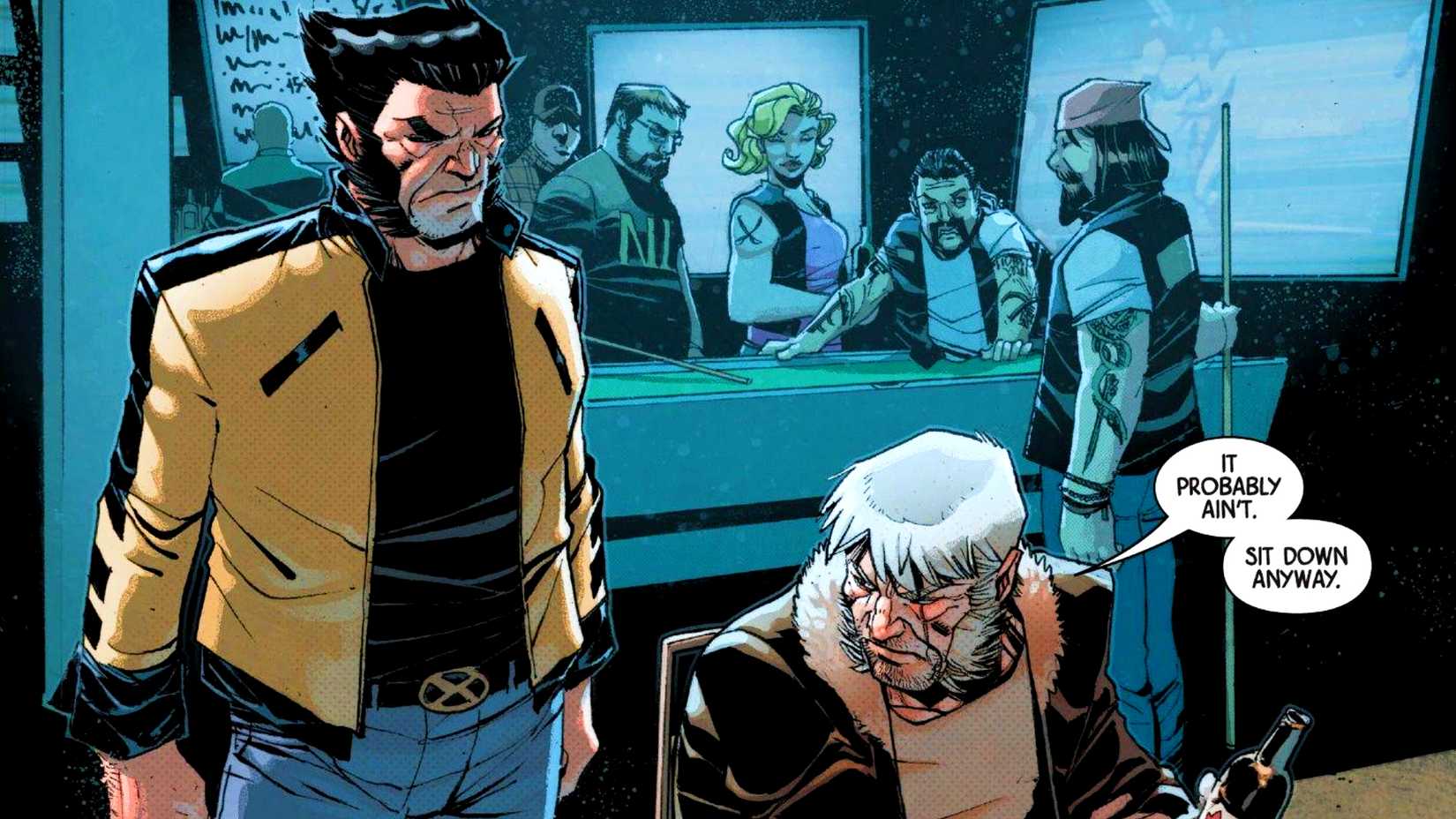 Dans les comics Marvel, Old Man Logan rencontre le jeune Wolverine.