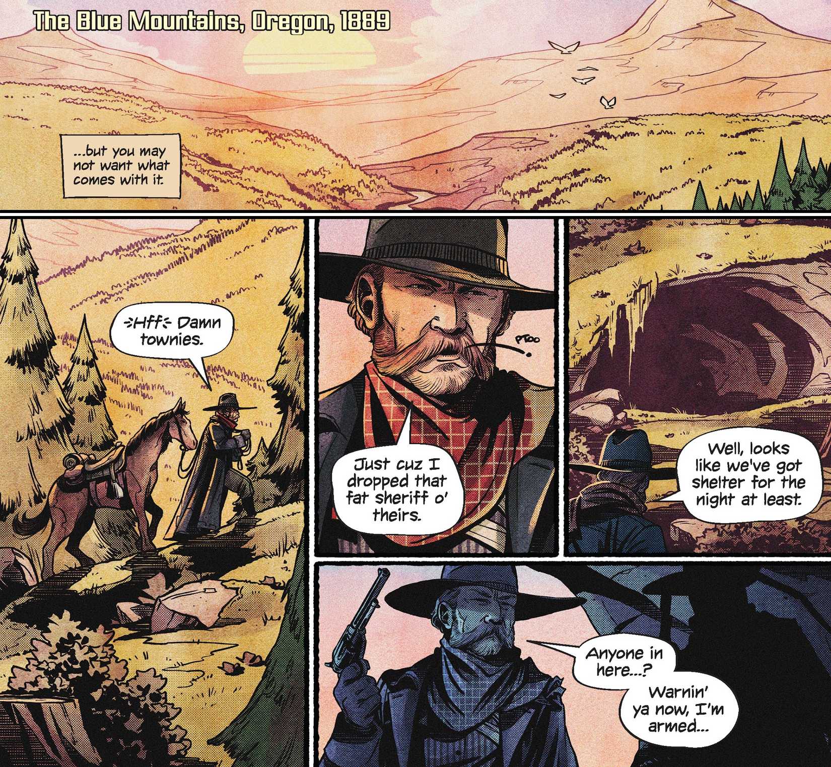 Oregon 1889 in Terminator Metal Comic Preview 1