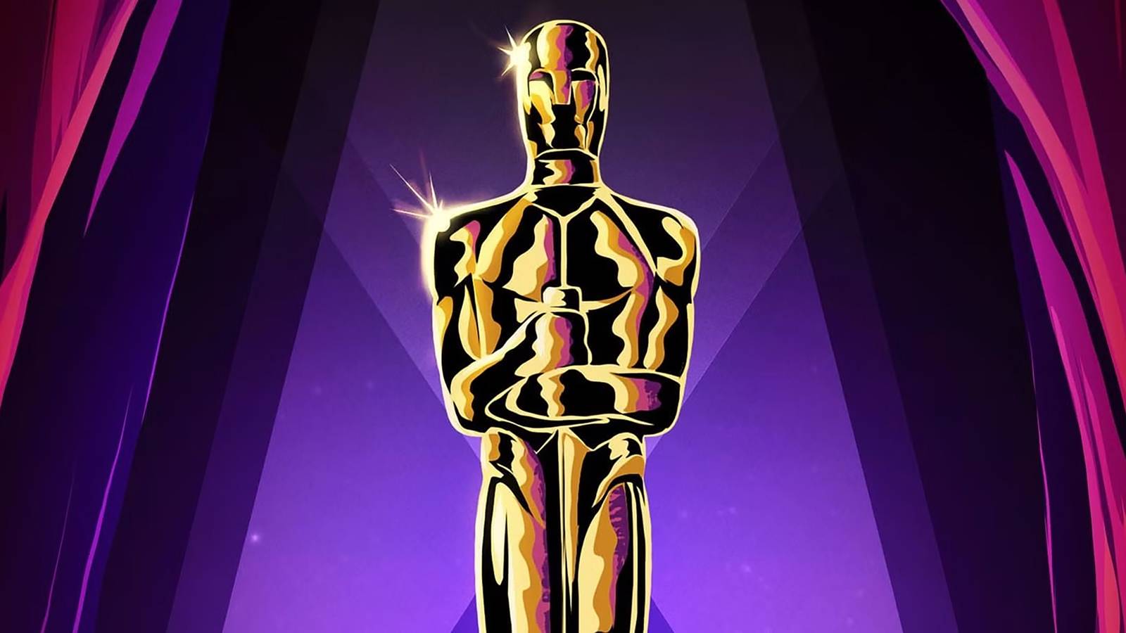 Oscars poster with statue