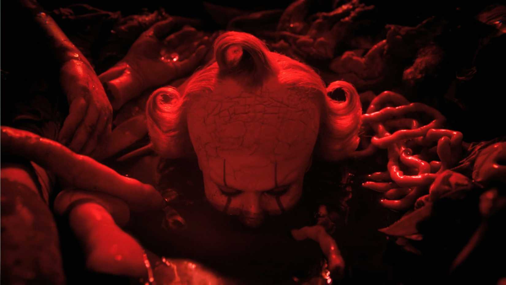 7 Pennywise Moments in IT: Welcome to Derry That Left Fans Stunned (Ranked) Pennywise is sleeping in blood surrounded by body parts in It Welcome to Derry