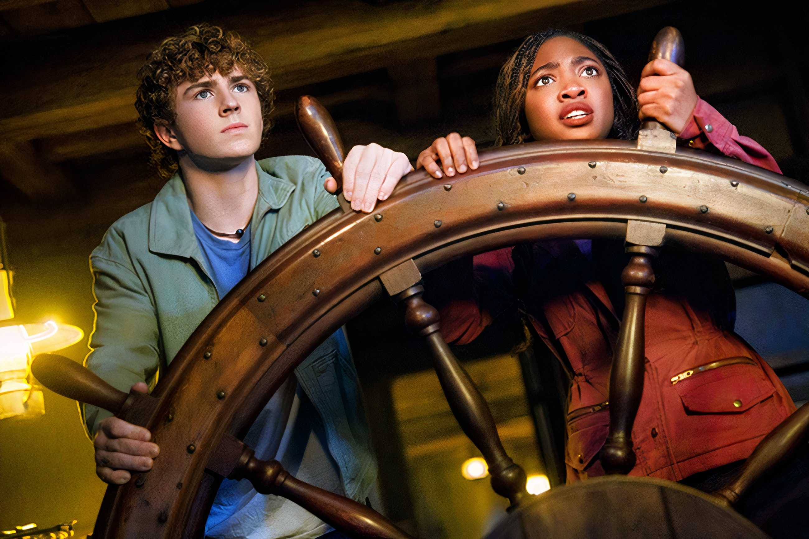 Percy Jackson and Annabeth Chase in season 2