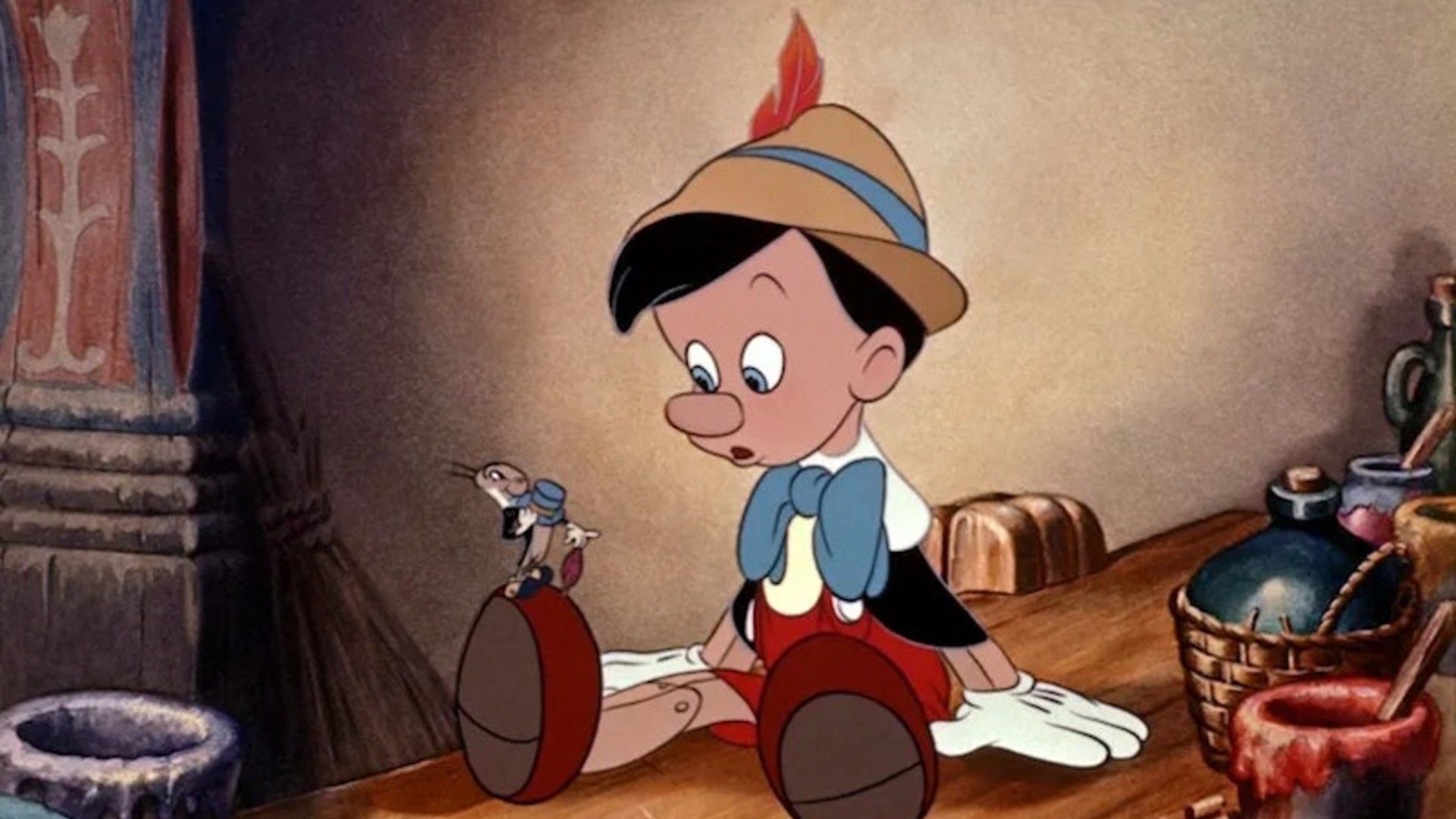 Pinocchio e Jiminy in Pinocchio