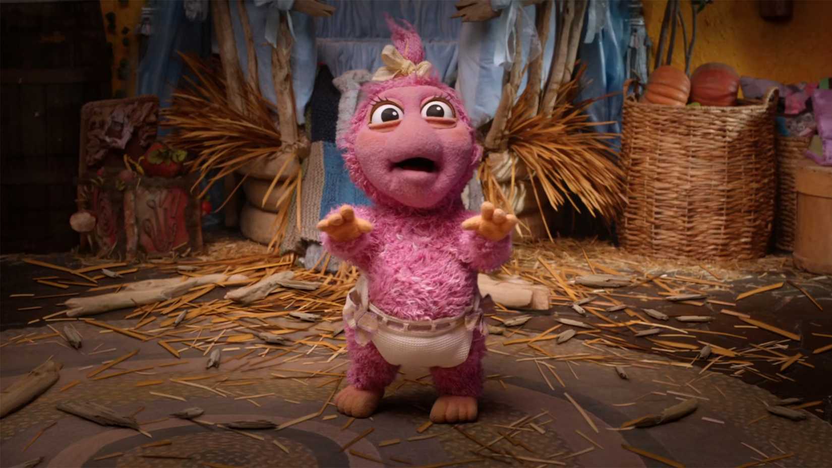 Princesa Gorg em pé em The First Snow of Fraggle Rock