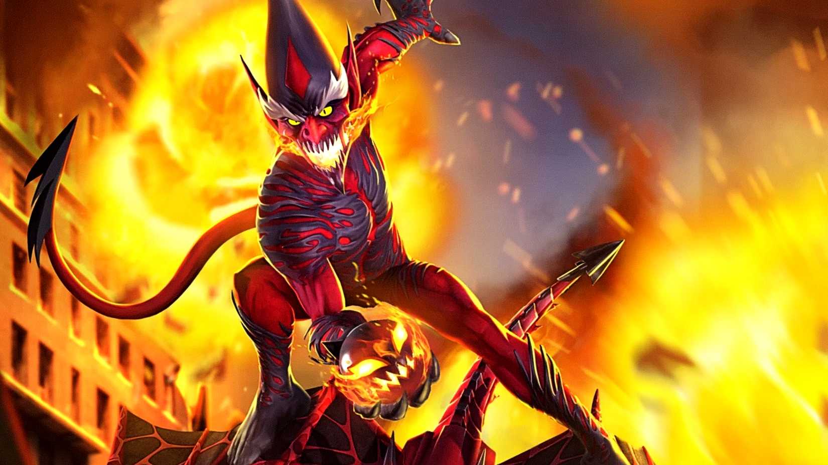Red Goblin throws pumpkin bombs while on his glider in Marvel Comics