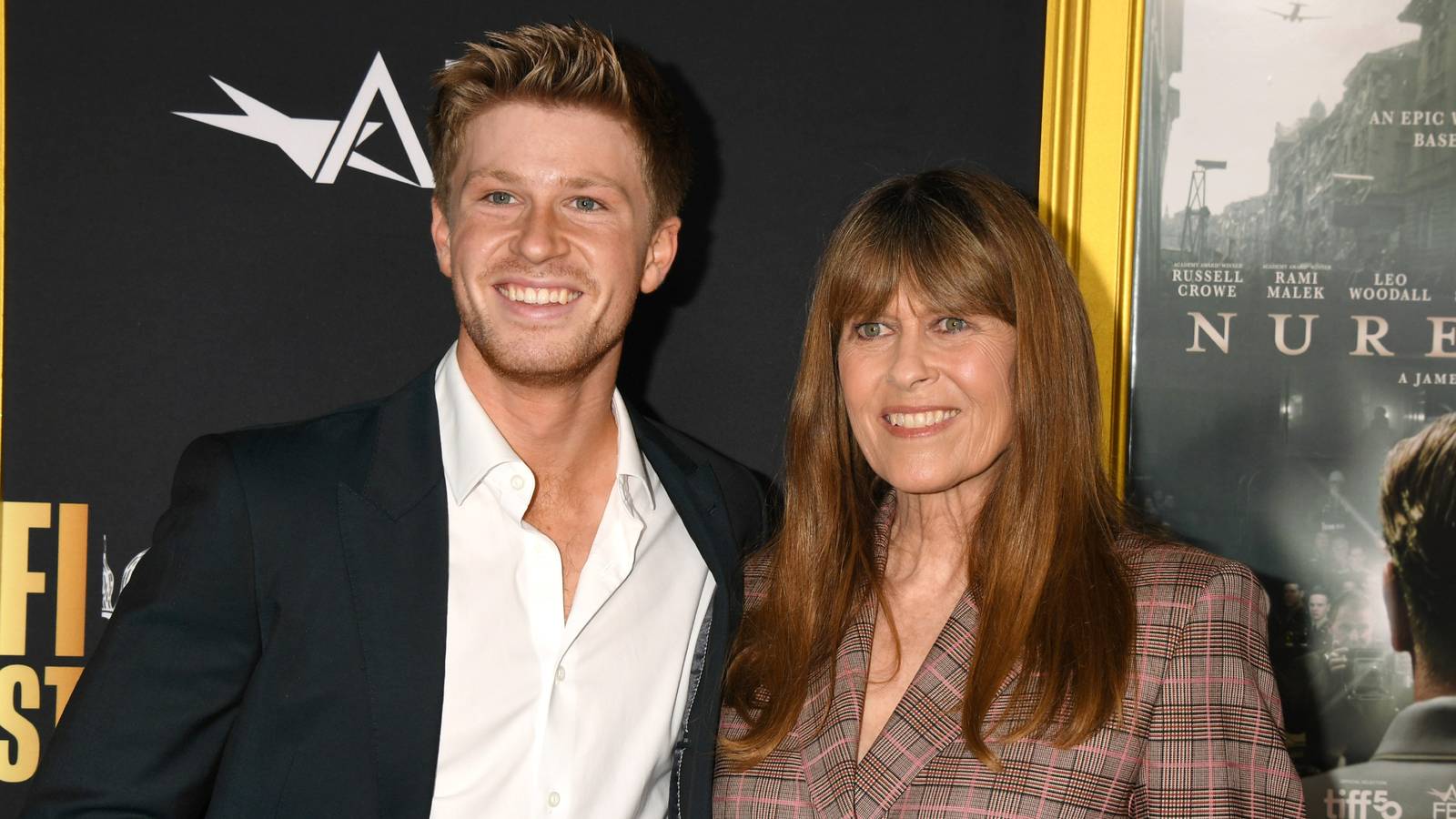 Robert Irwin and Terri Irwin at the AFI Fest 2025 Premiere of Nuremberg at TCL Chinese Theatre