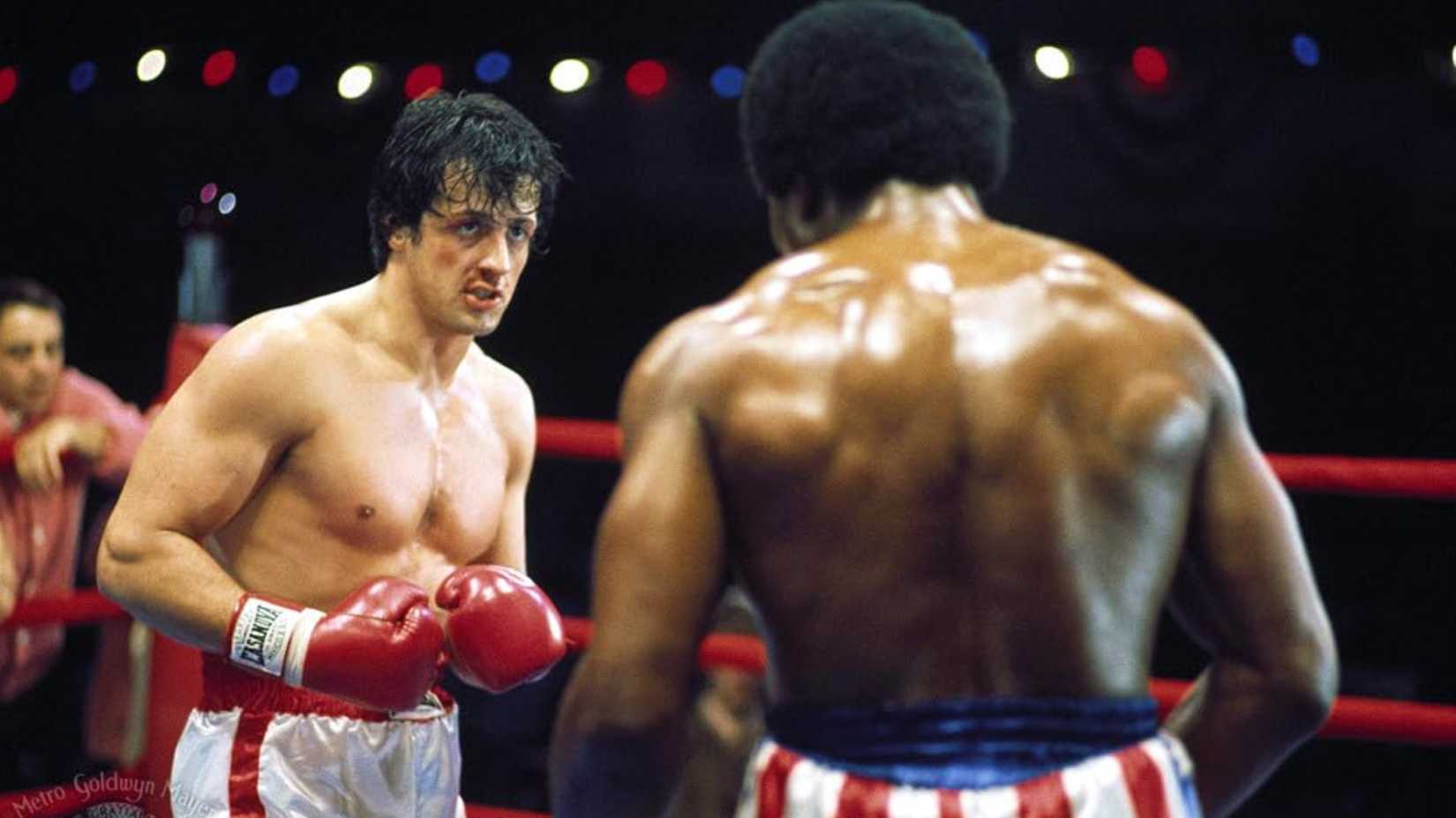 Rocky Sylvester Stallone in the boxing ring