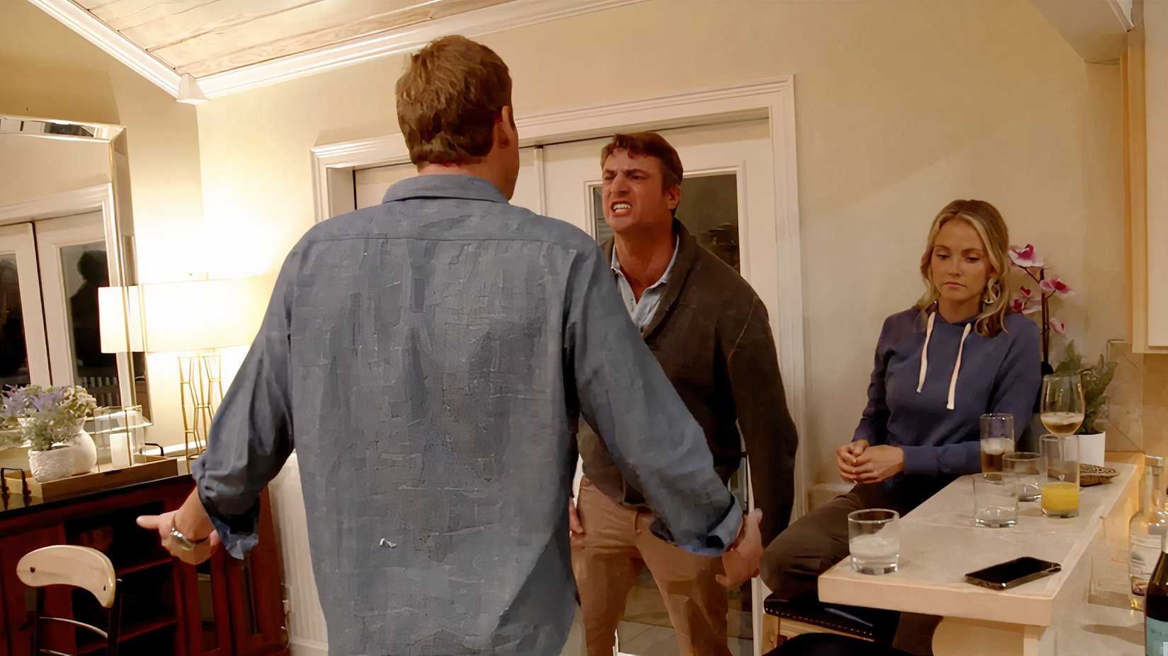 Shep arguing with Austen next to Taylor Southern Charm