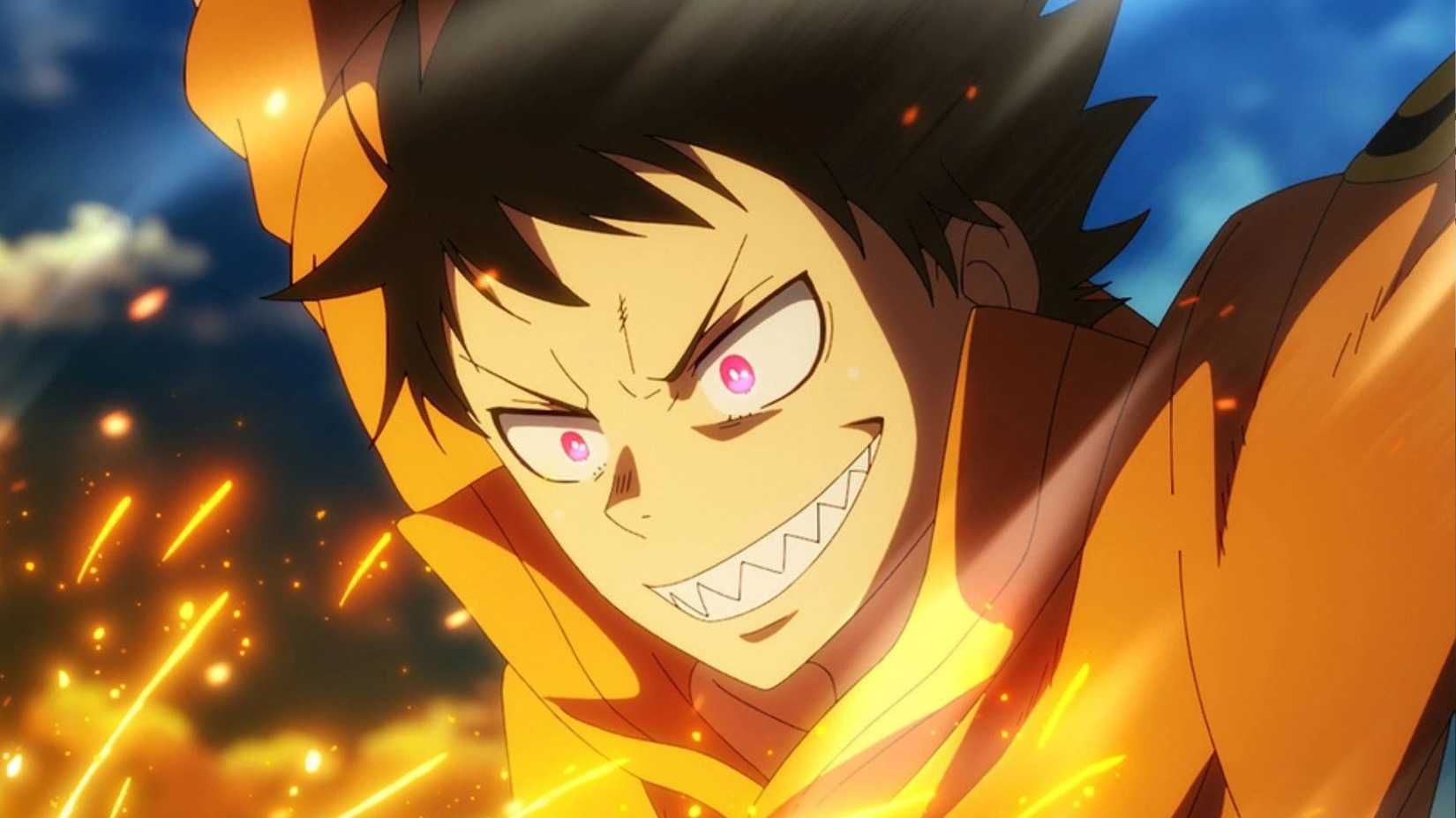 Shinra Kusakabe as seen in Fire Force anime