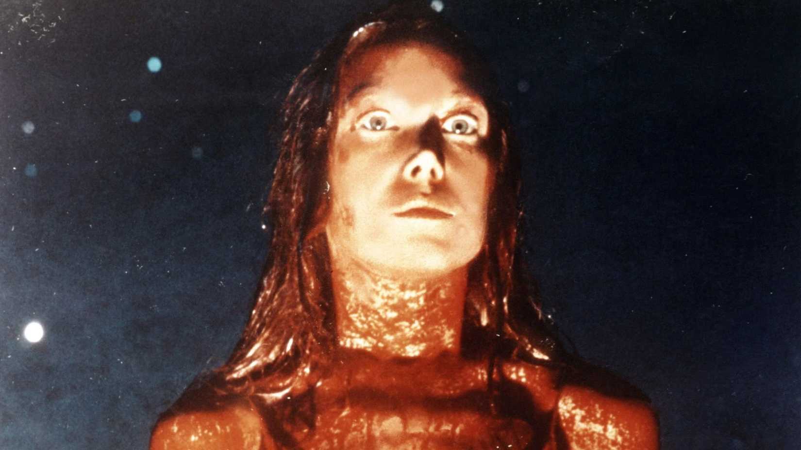 Sissy Spacek como Carrie White no filme de 1976 de Brian de Palma.