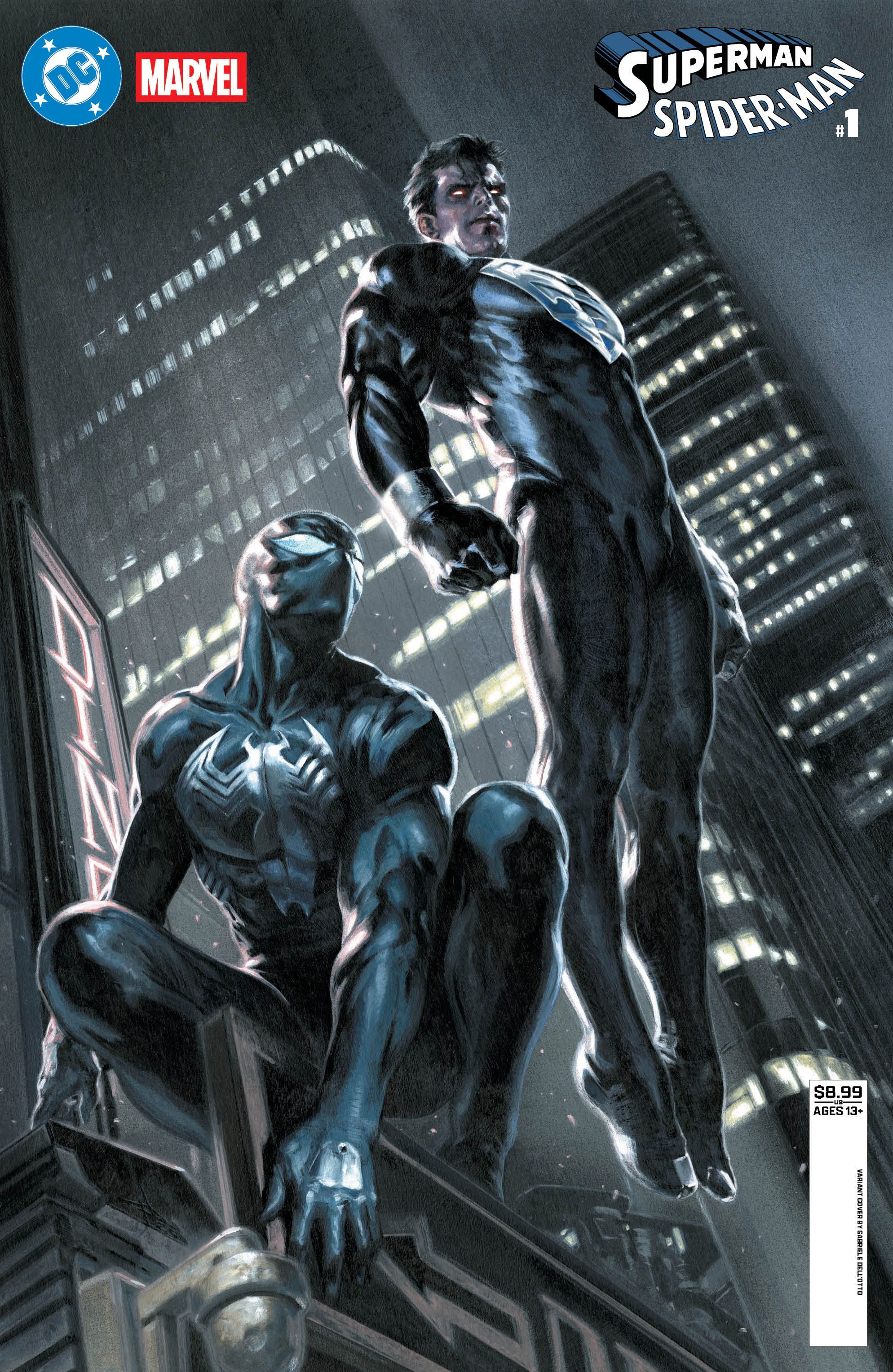 Copertina variante di Superman & Spider-Man by Gabriele Dell'Otto
