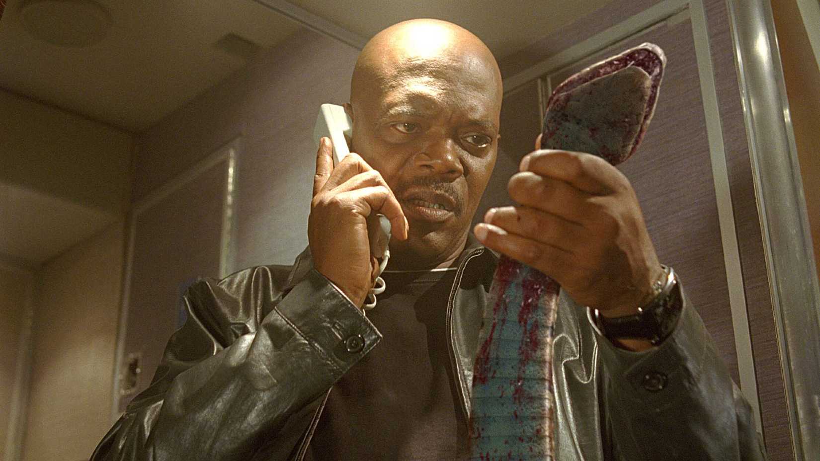 Snakes on a Plane's Samuel L. Jackson as Neville Flynn