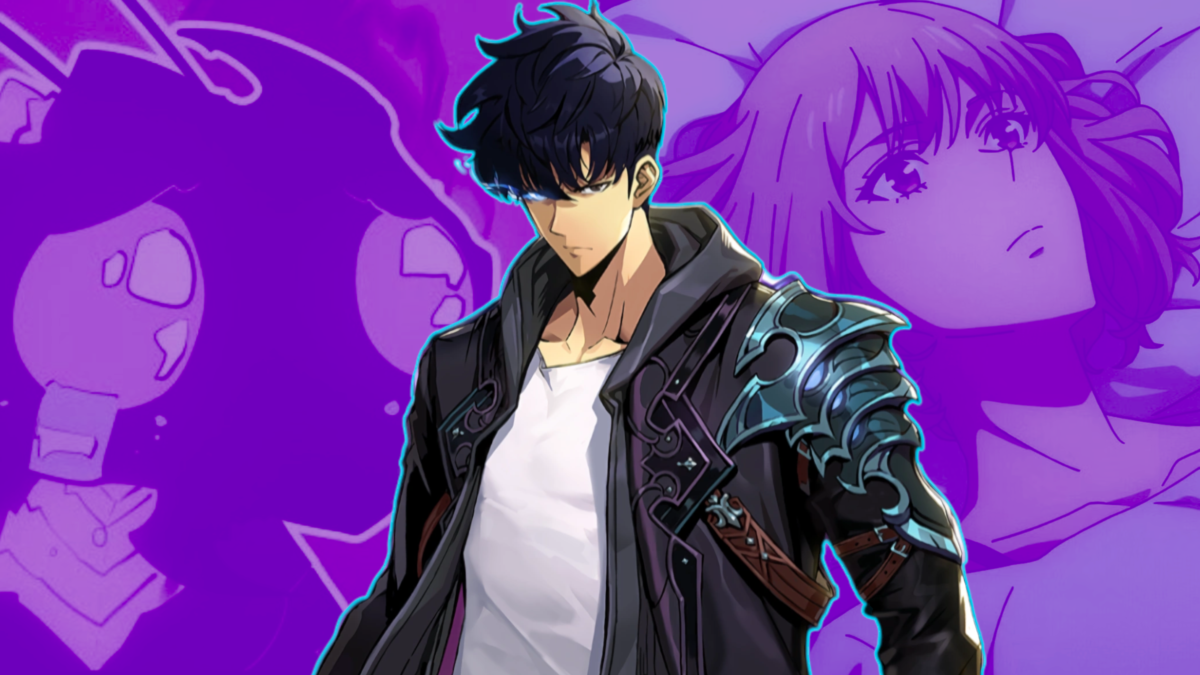 Solo Leveling Jinwoo Cha Hae-in and Beru