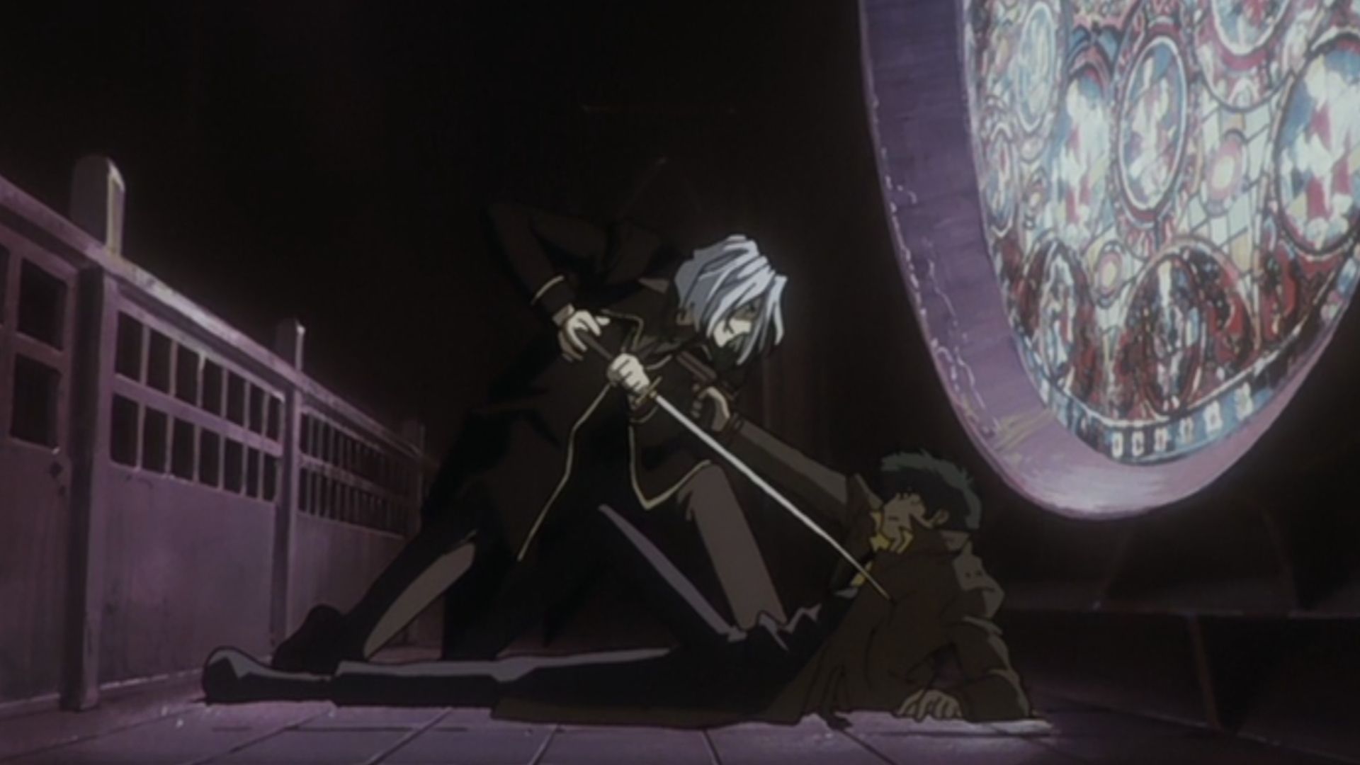 Spike vs Vicious in Cowboy Bebop