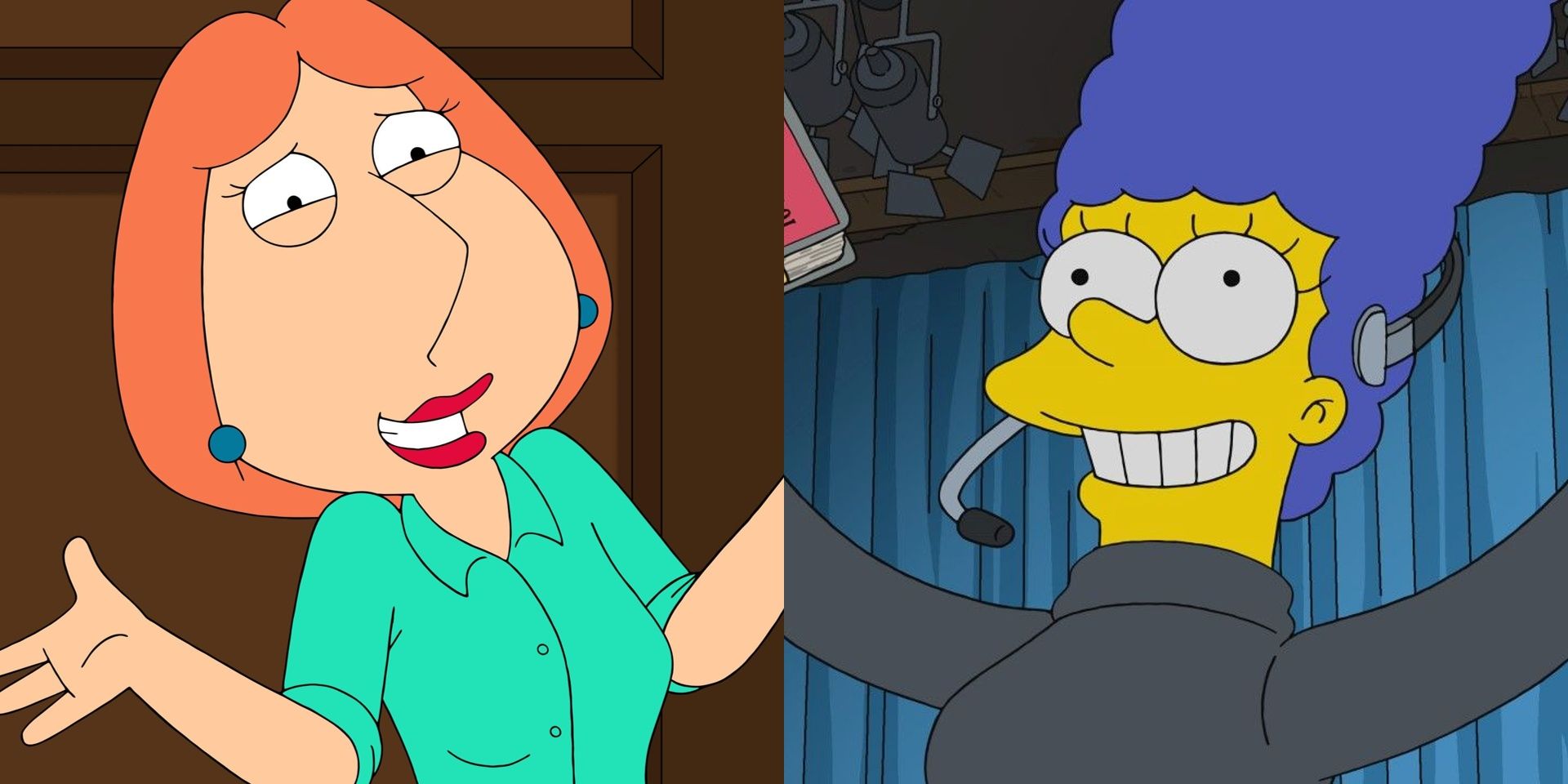 Immagine divisa di Marge Simpson e Lois Griffin