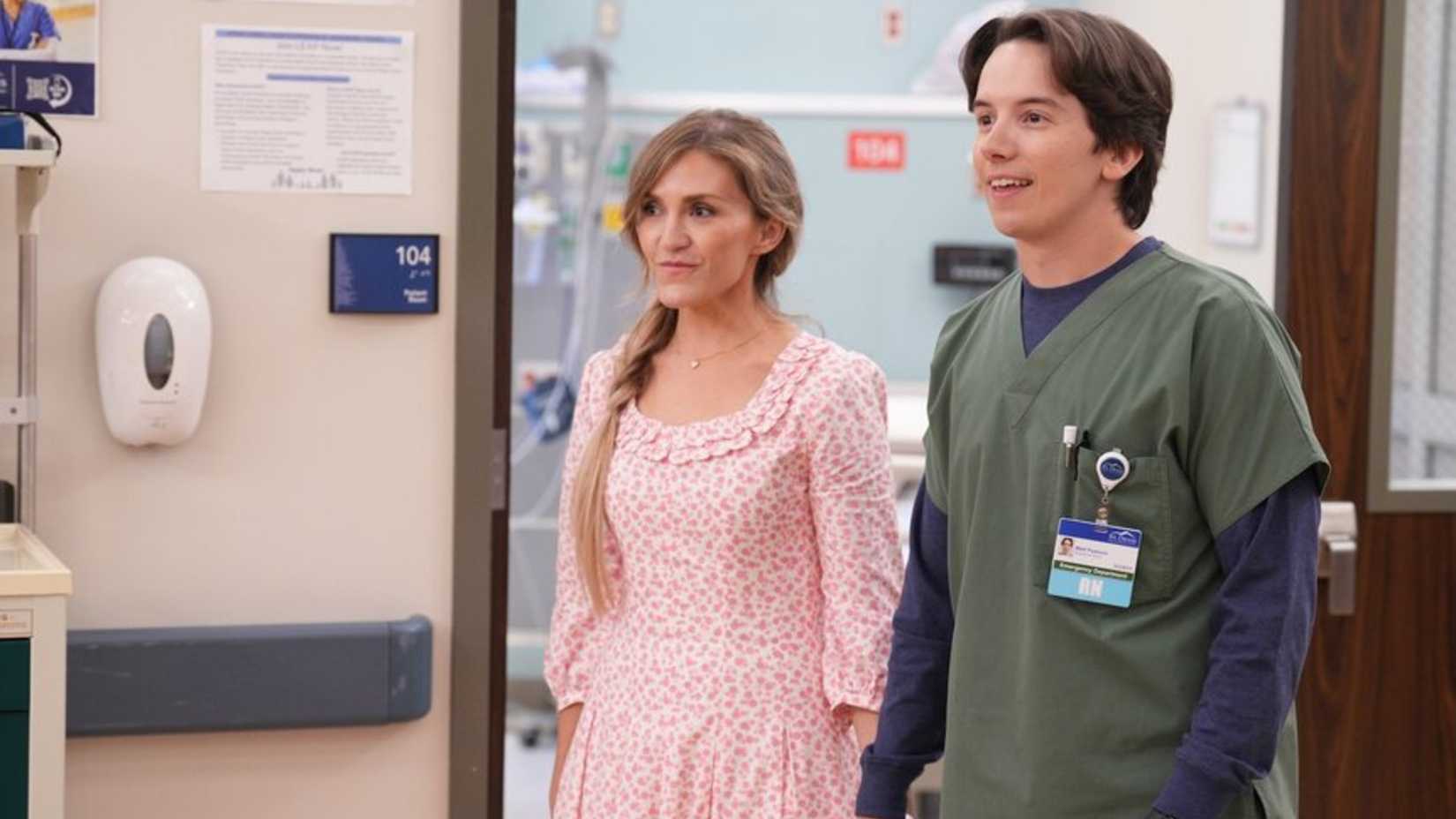 St. Denis Medical's Mekki Leeper (Matt) and Jessica Lowe (Violet) Holding Hands