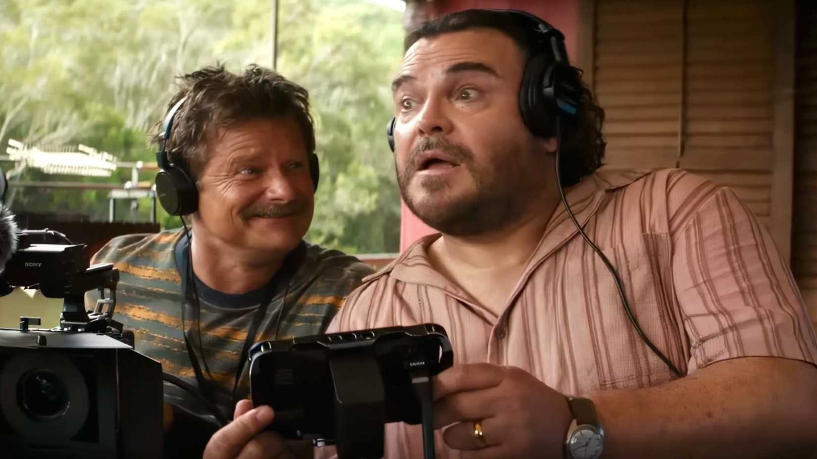 Steve Zahn and Jack Black filming in Anaconda