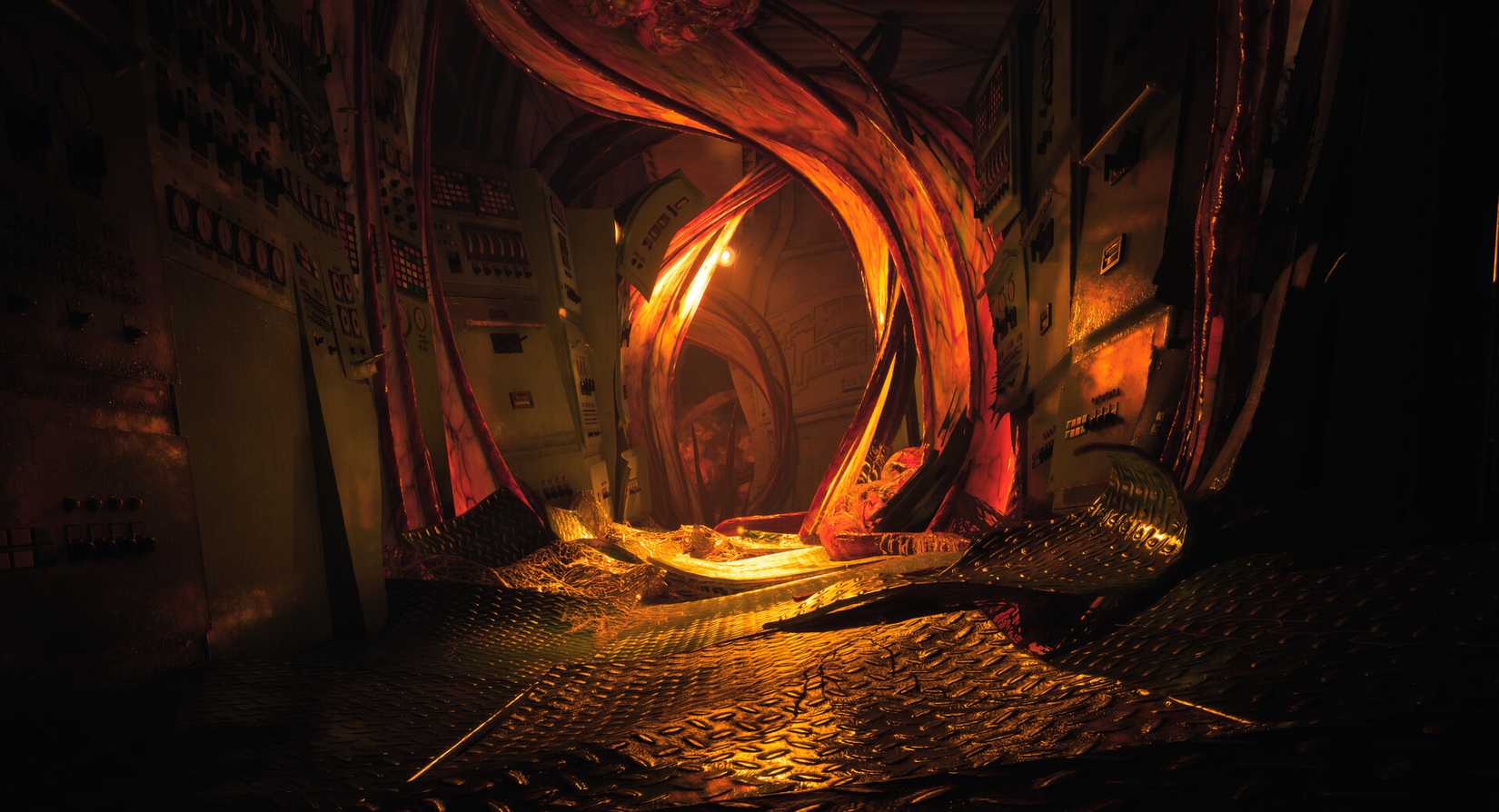 Always wakes the deeply distorted hallway