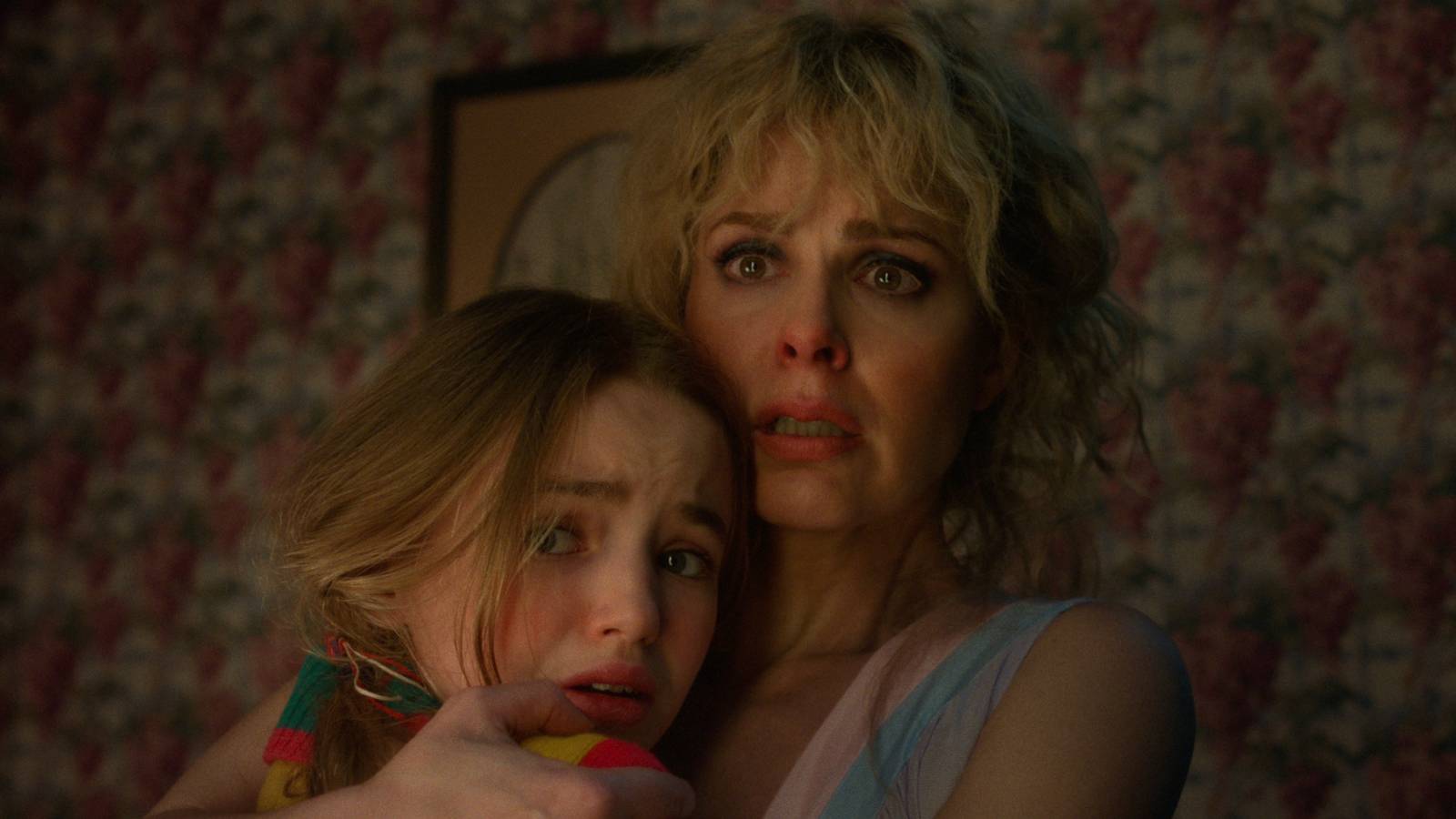 Karen and Holly Hugging in Stranger Things