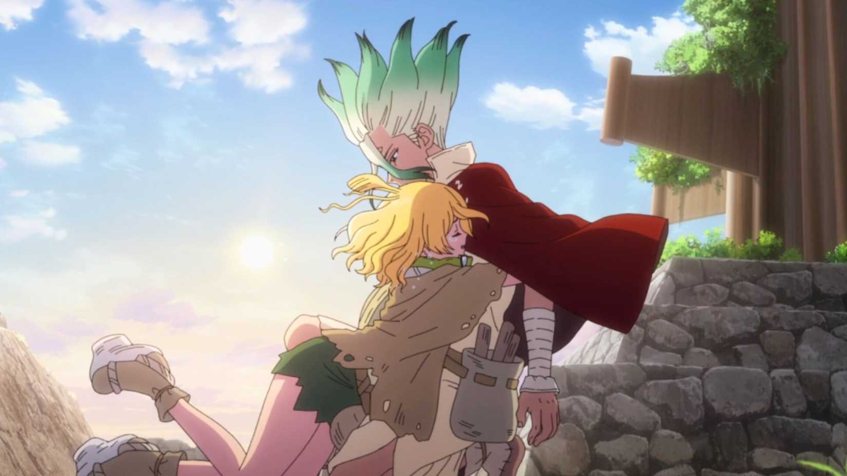 Suika and Senku as seen in Dr. Stone