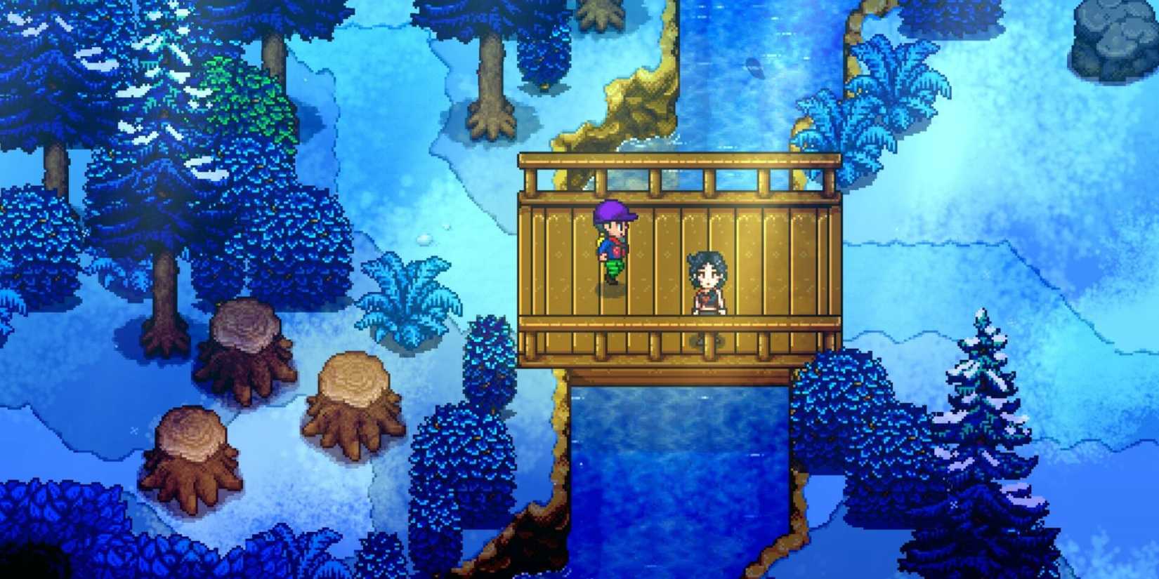 Sunkissed City screenshot of two characters on a bridge at night