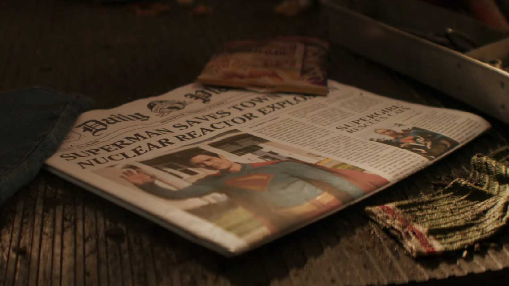 Jornal do Superman no trailer de Supergirl