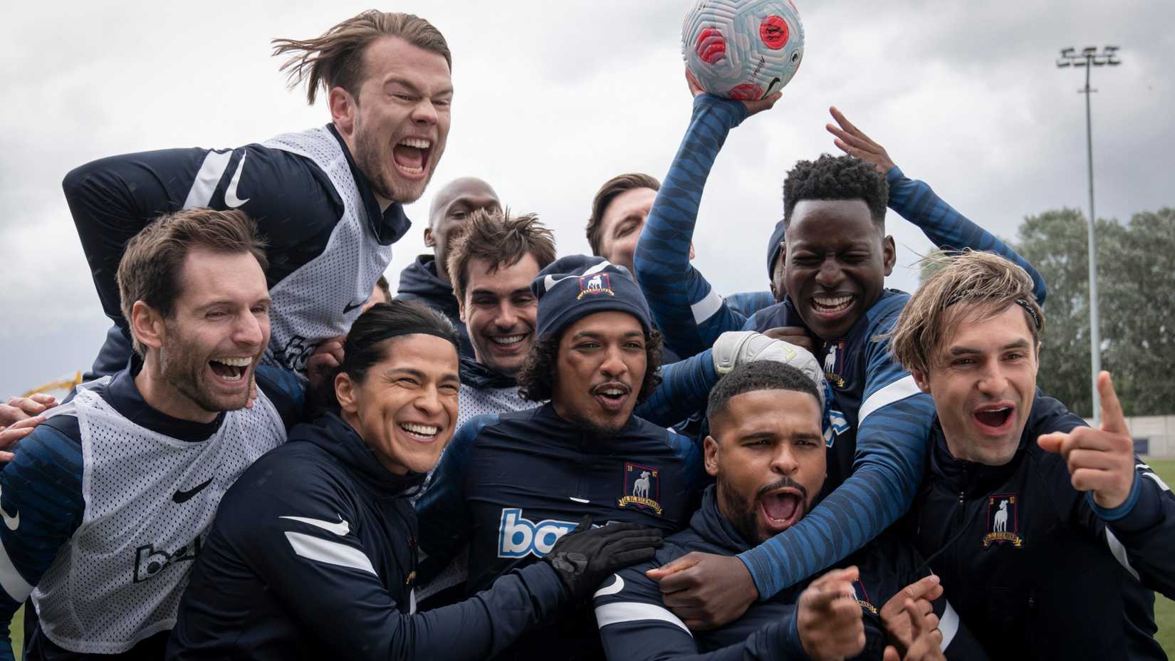 O time AFC Richmond se reúne animado em Ted Lasso