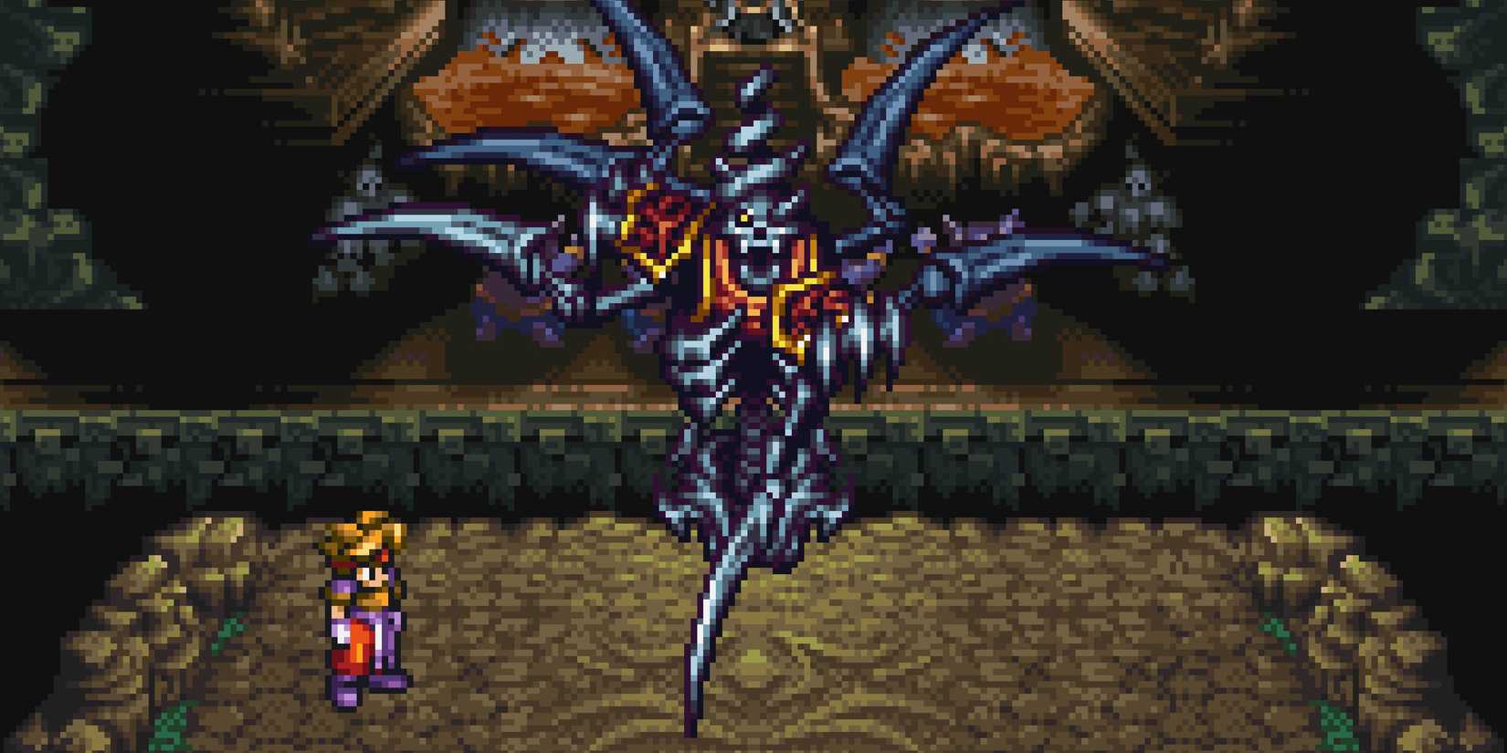 Terranigma Ark and a monster