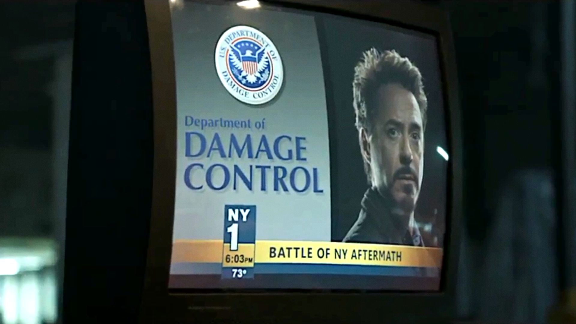 Il dipartimento Damage Control riferisce su Tony Stark in Iron Man