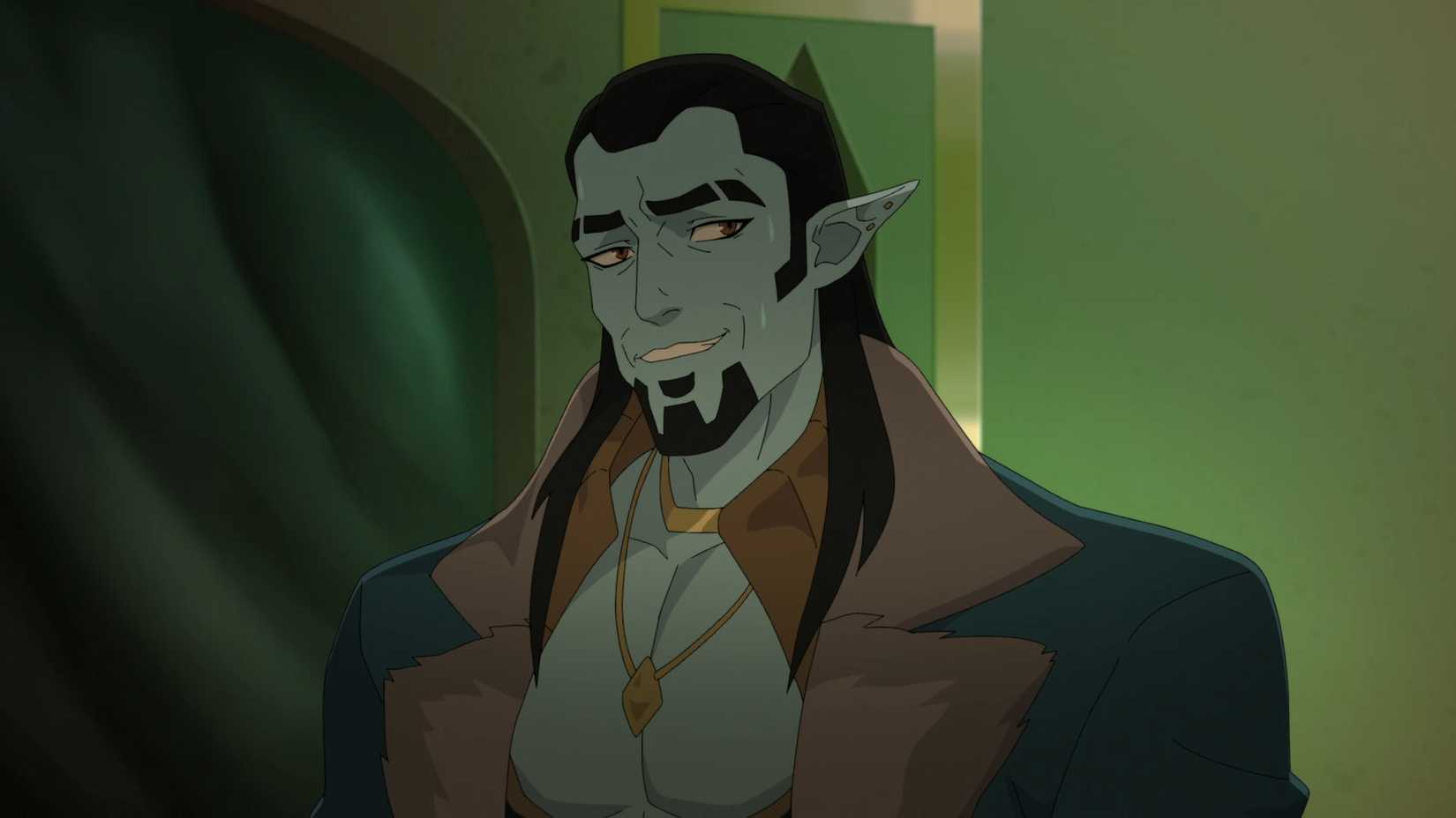 The Gentleman smiling in The Mighty Nein season 1