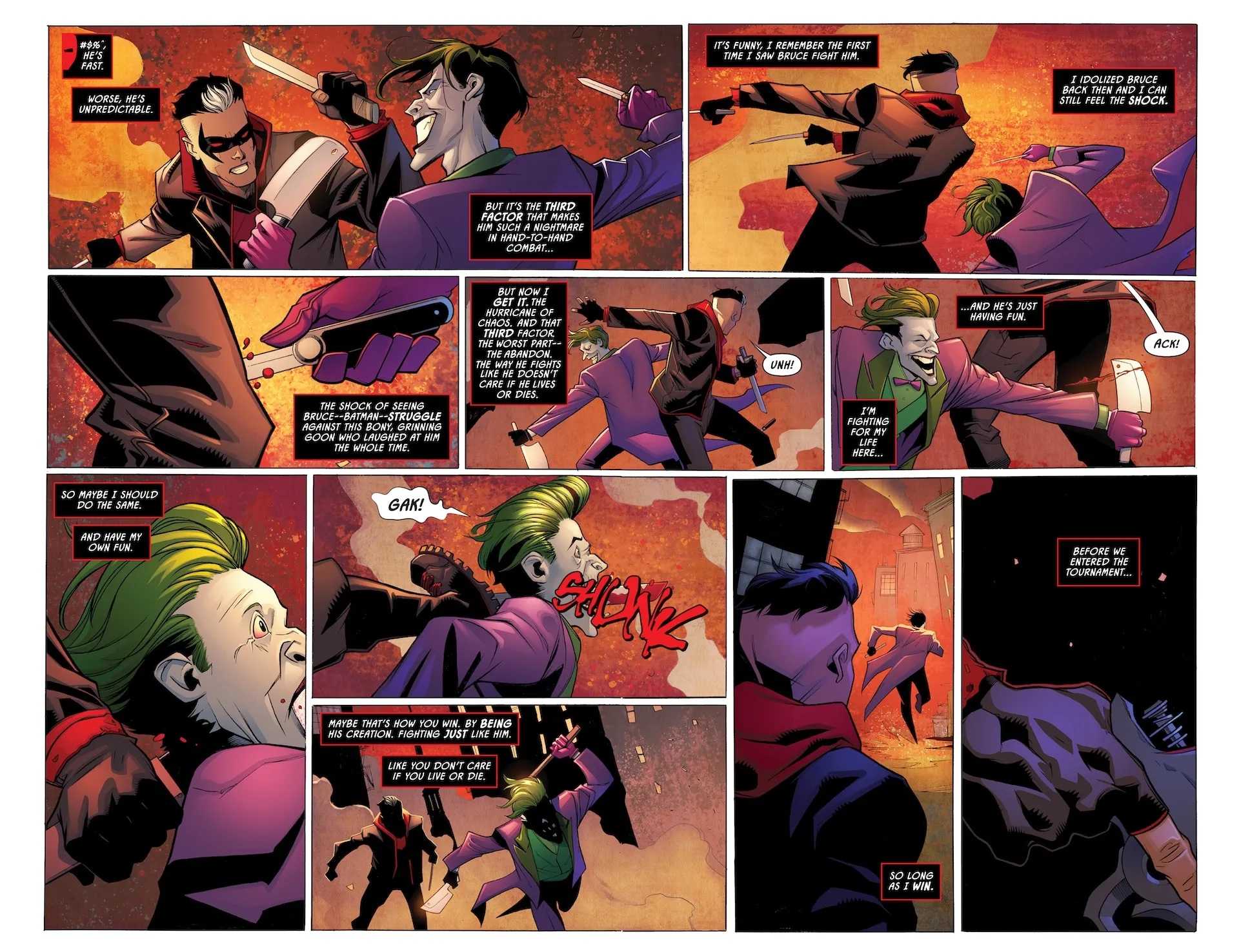 Le meilleur pouvoir du Joker est décrit dans DC K.O. Red Hood vs The Joker
