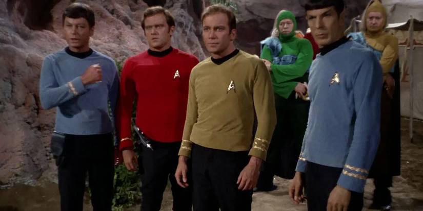 7 Sci-Fi TV Shows That Have Stood the Test of Time 4 The landing party in Star Trek: The Original Series episode Friday's Child.