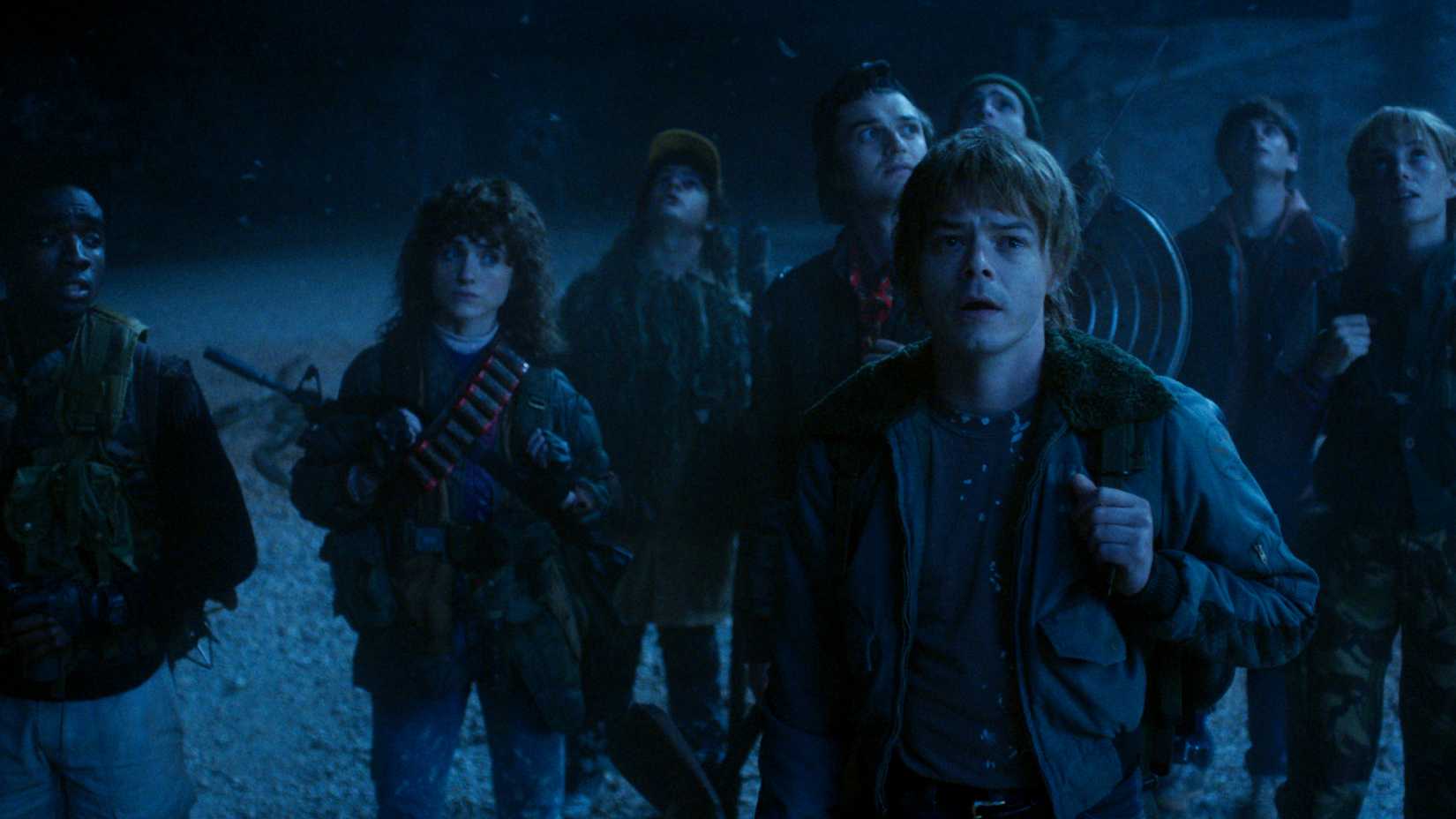 The Party in the Upside Down in Stranger Things series finale