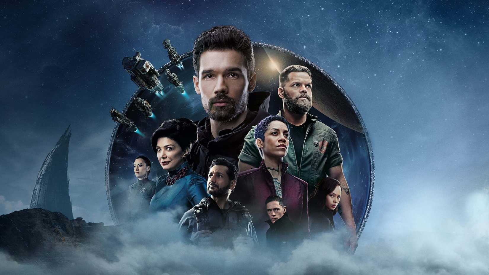 Pôster da quarta temporada de The Expanse com todo o elenco principal.