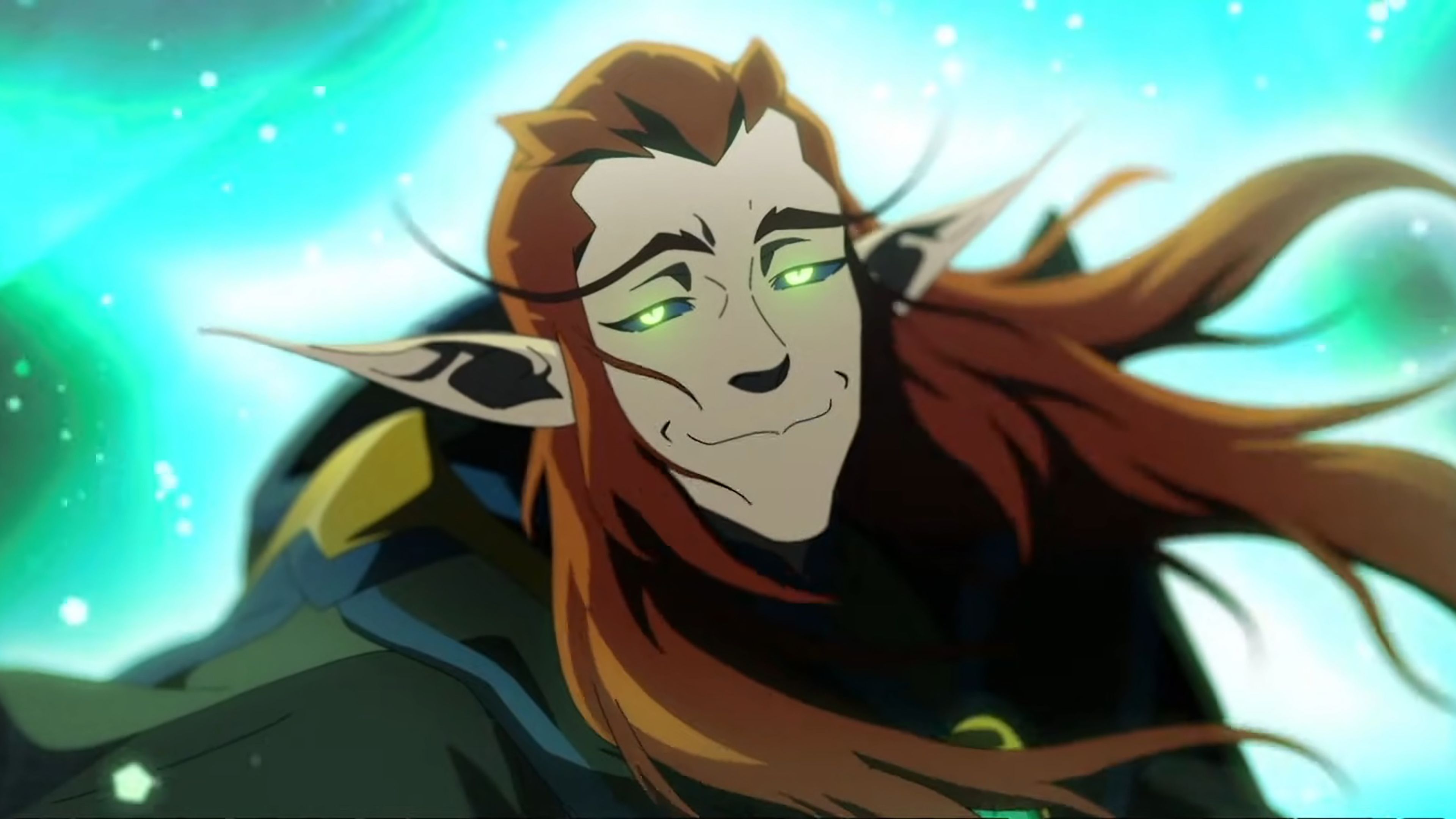 The Traveler smiling peacefully while helping Jester in The Mighty Nein season 1 ending