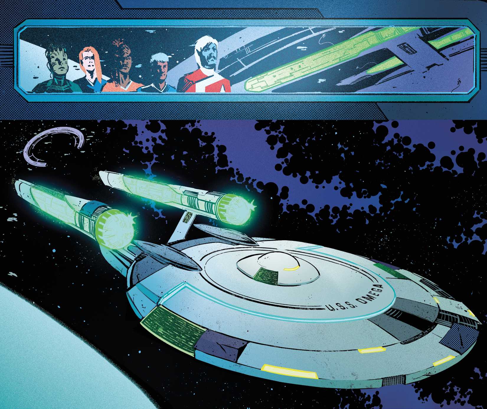 L’U.S.S. Omega in Star Trek: The Last Starship Comic Art