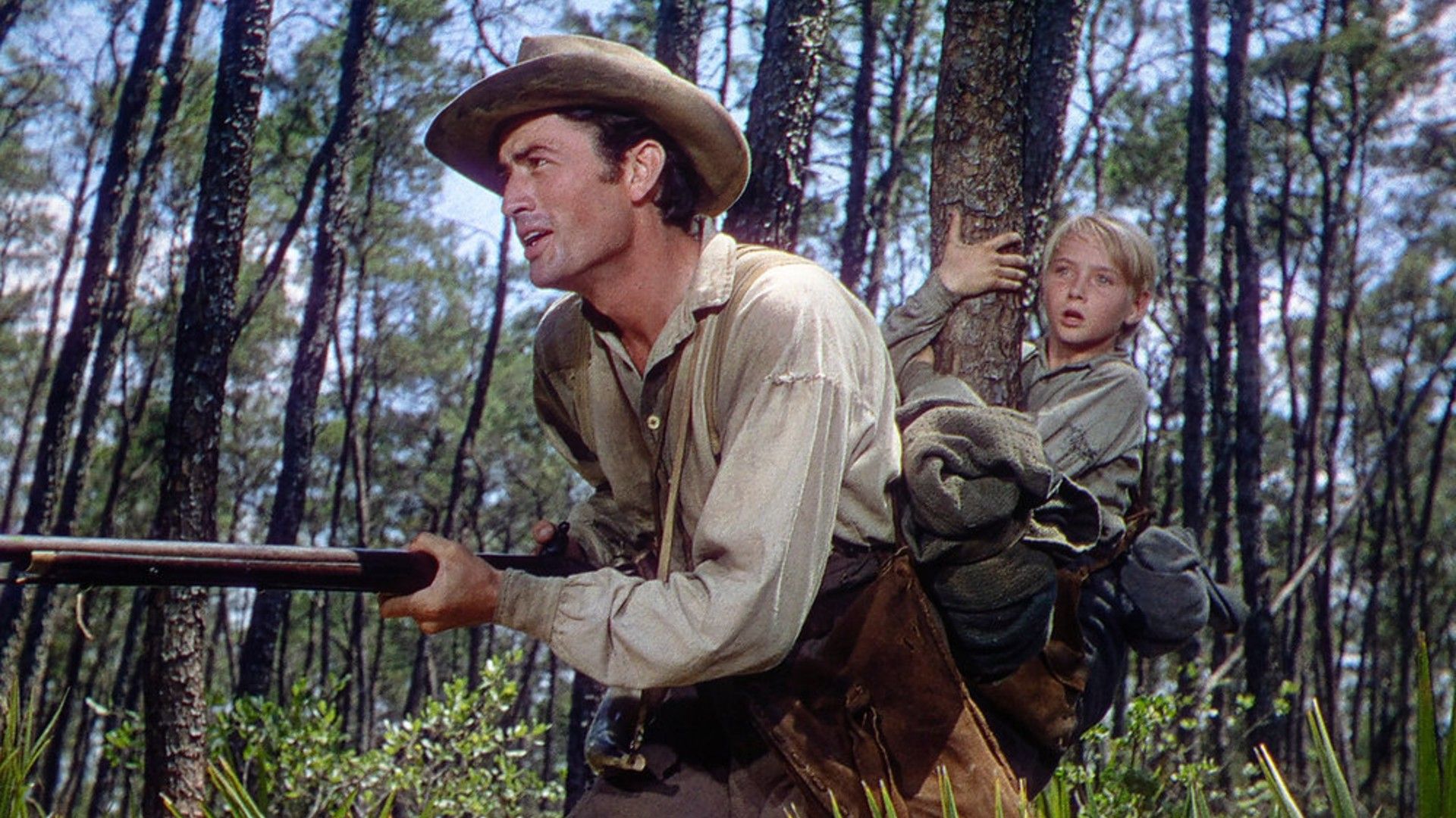 Ragazzo con un cerbiatto in The Yearling